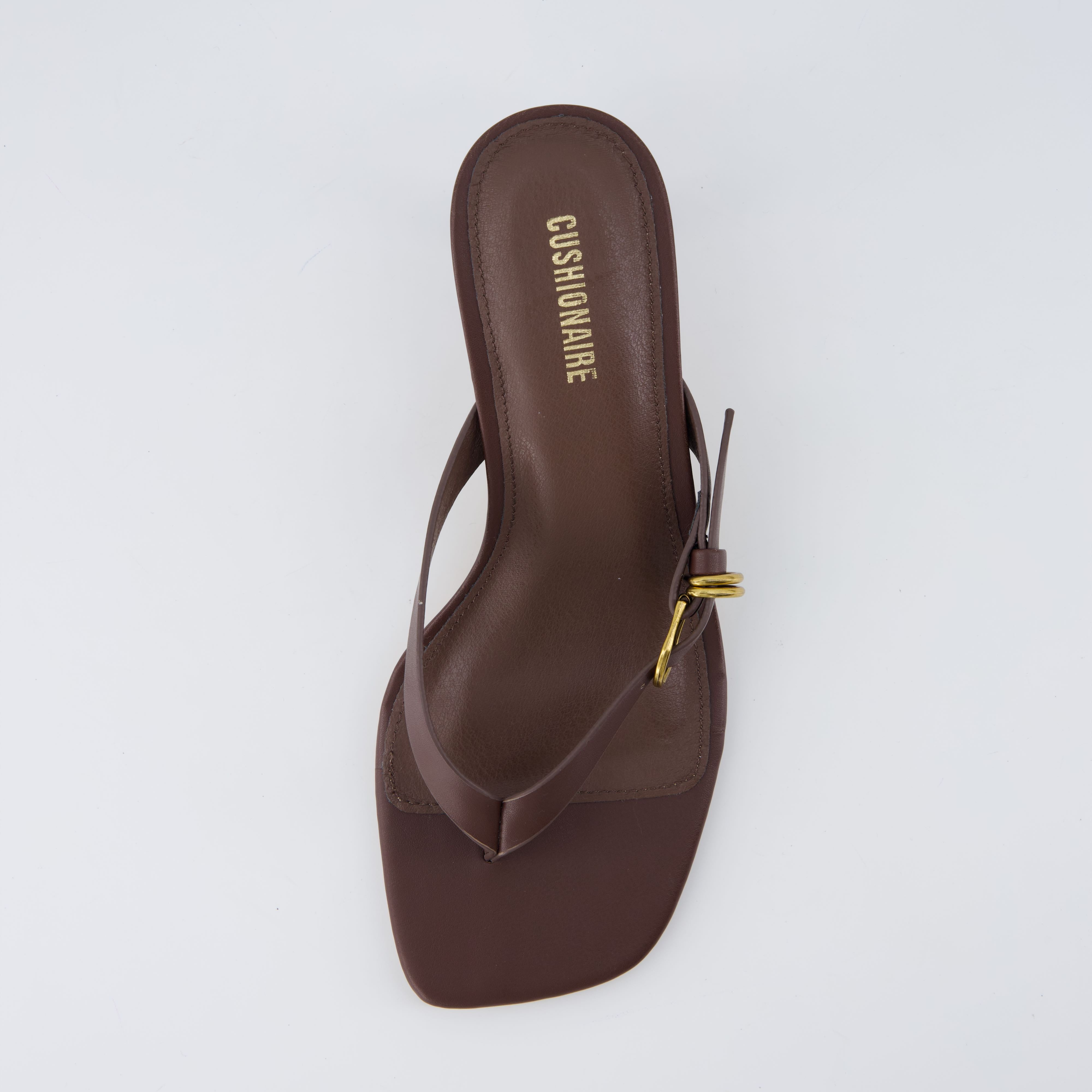 Marlin Kitten Heel Sandals Chocolate