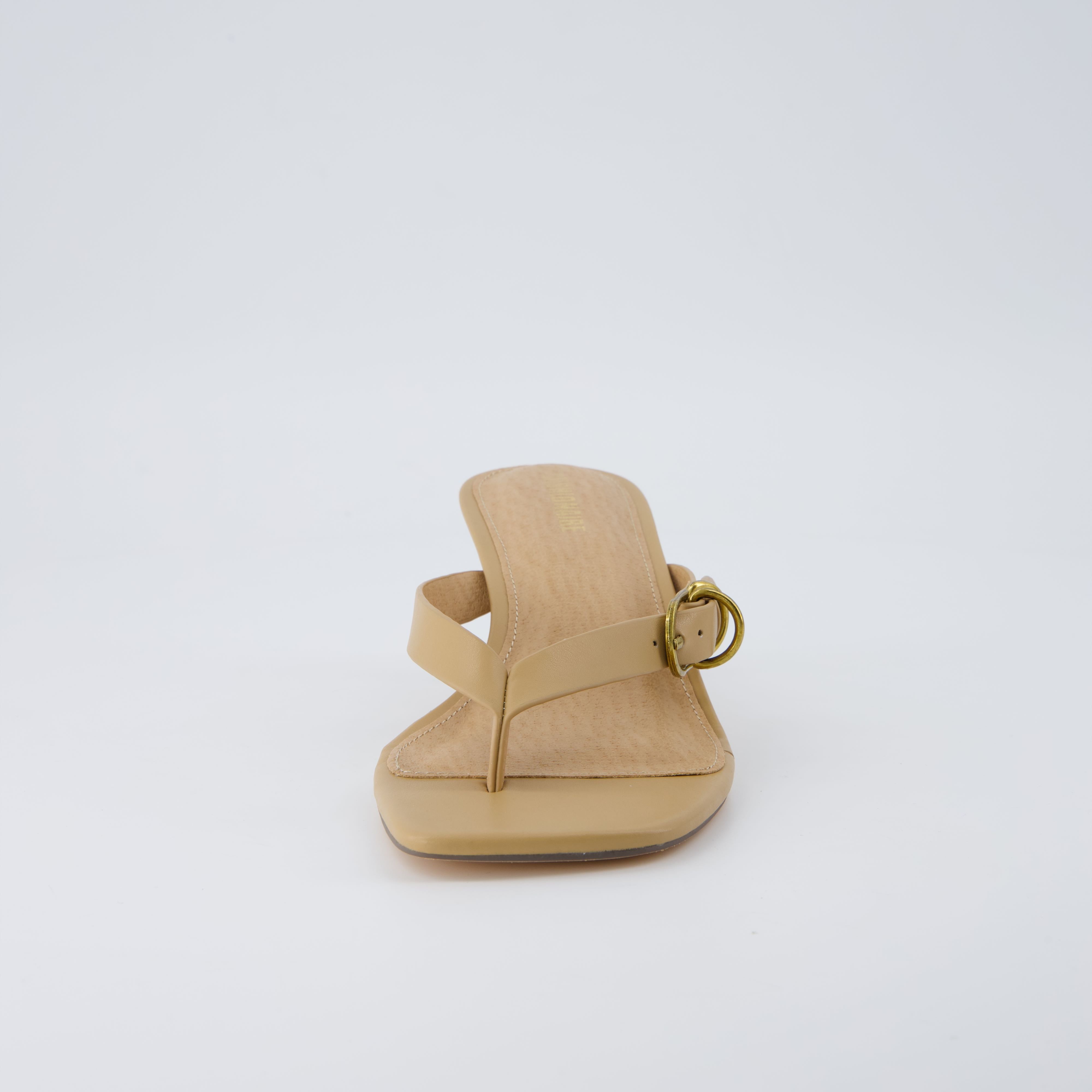 Marlin Kitten Heel Sandals Tan