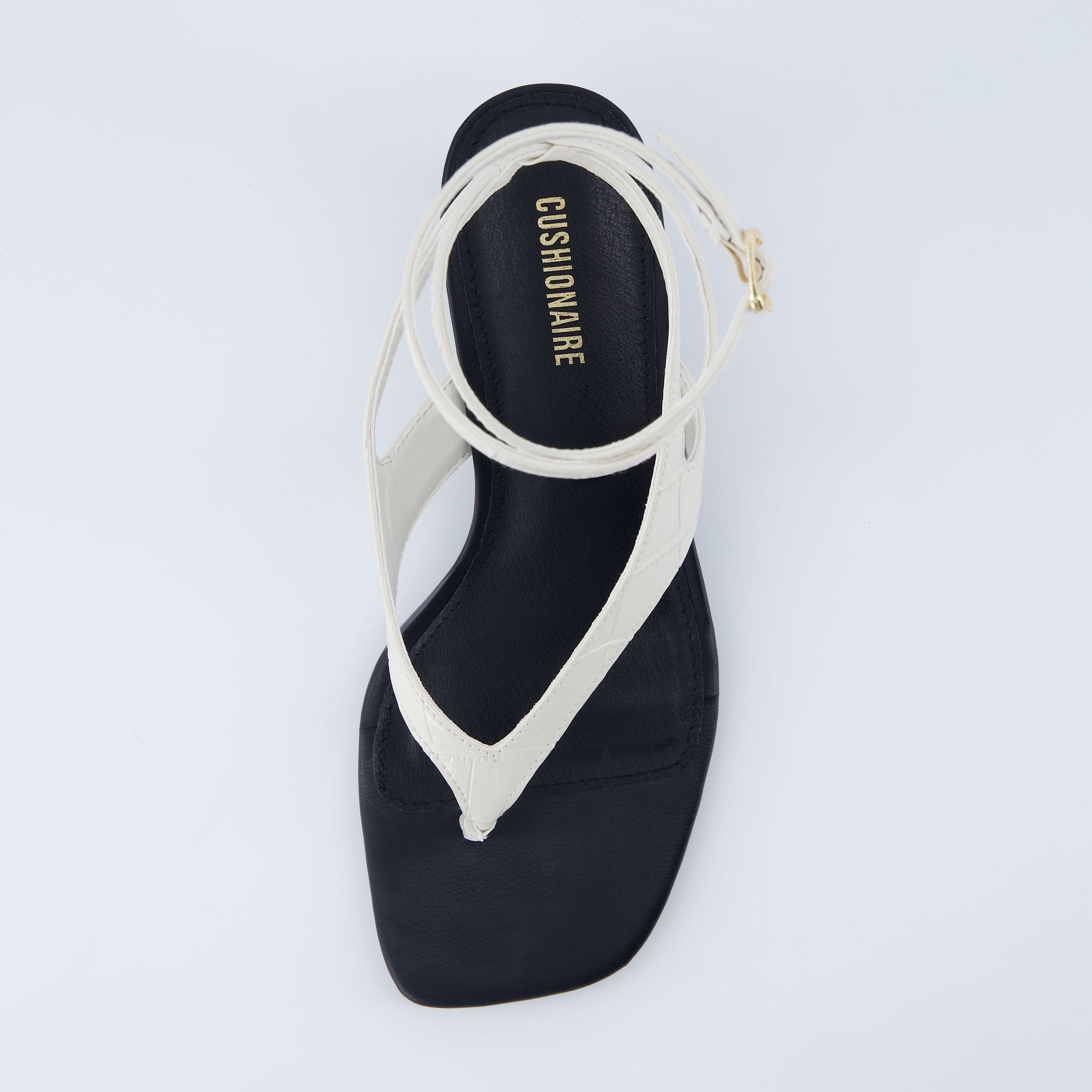 Martini Strappy Kitten Heel Sandal Ivory