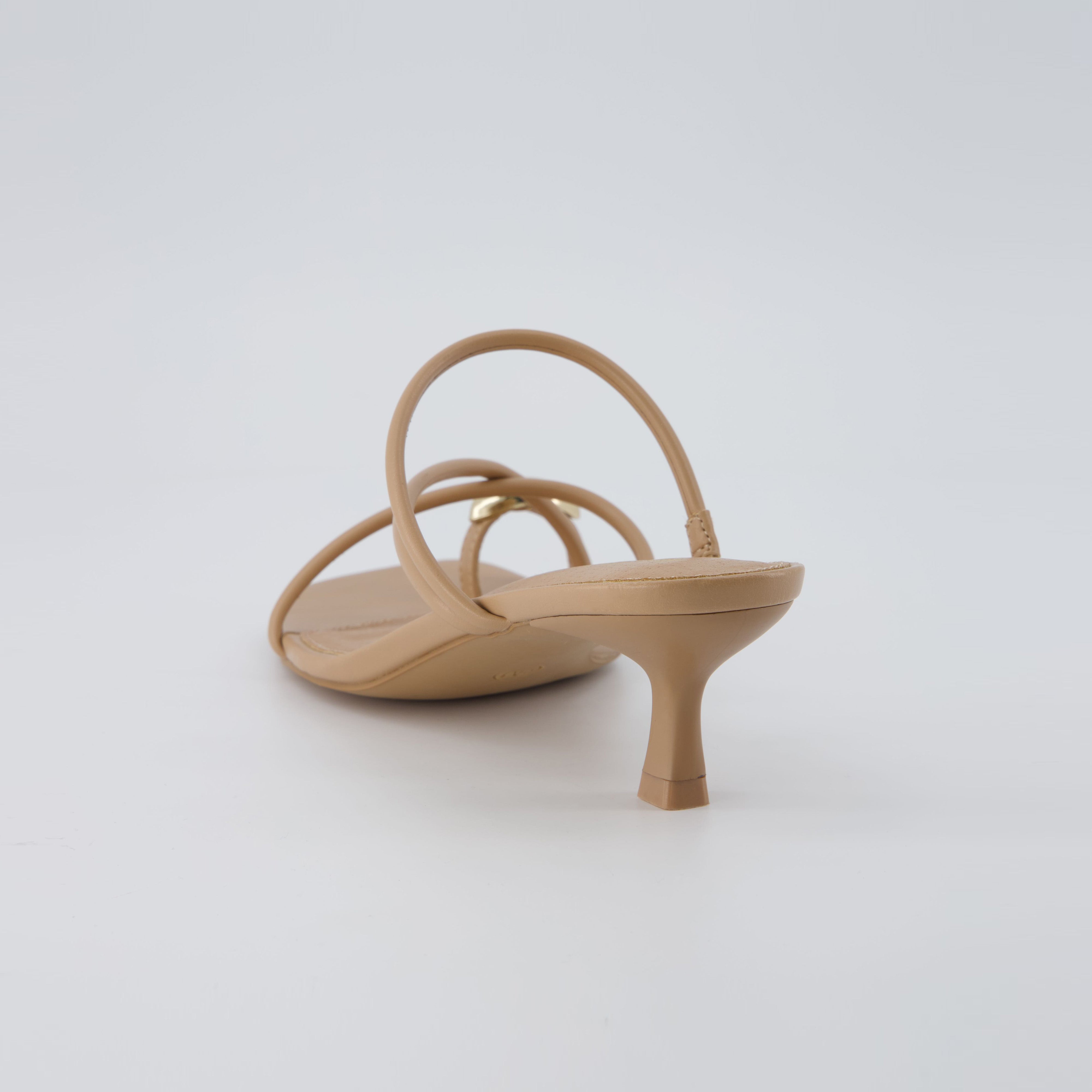 Maui Kitten Heel Sandals Tan