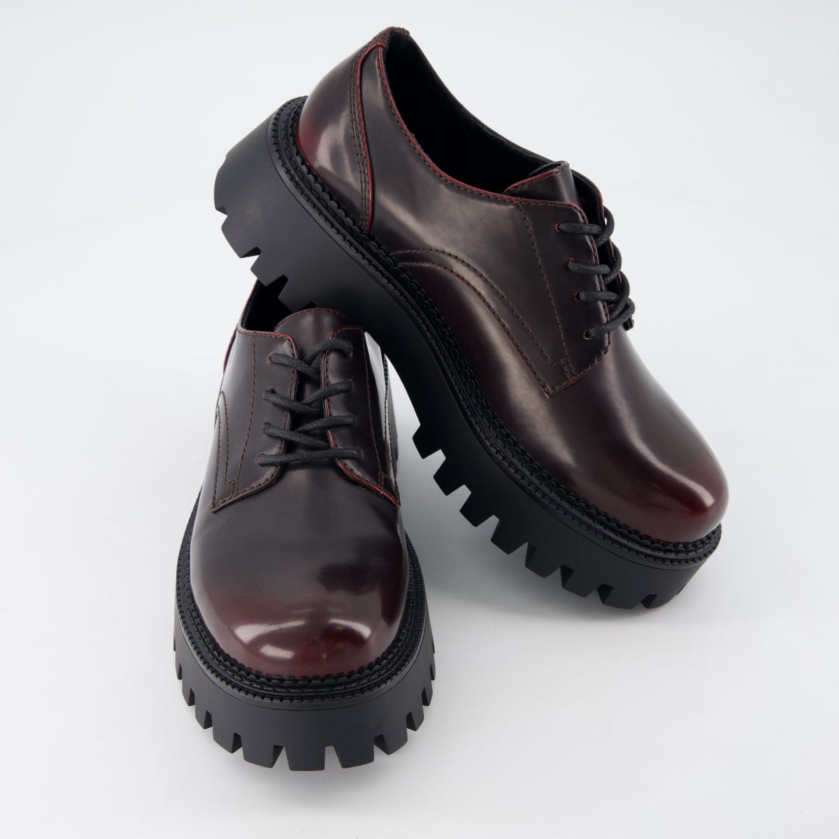 Meme Platform Oxford Shoes Dark Brown Medium