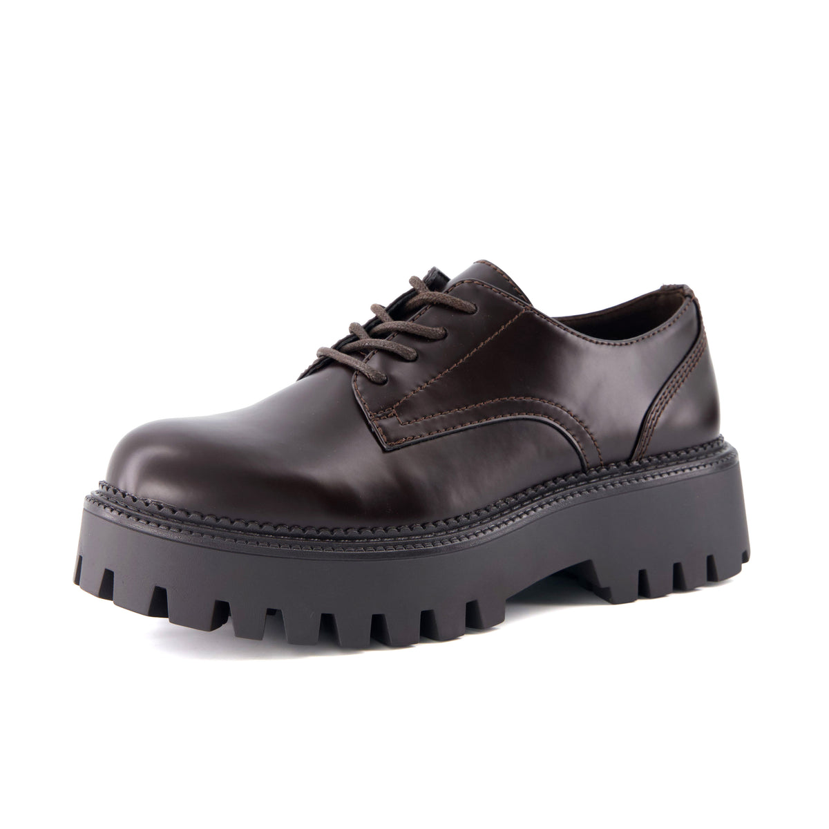 Meme Platform Oxford Shoes Dark Brown Medium