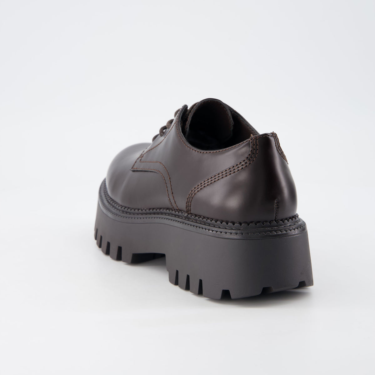 Meme Platform Oxford Shoes Dark Brown Medium