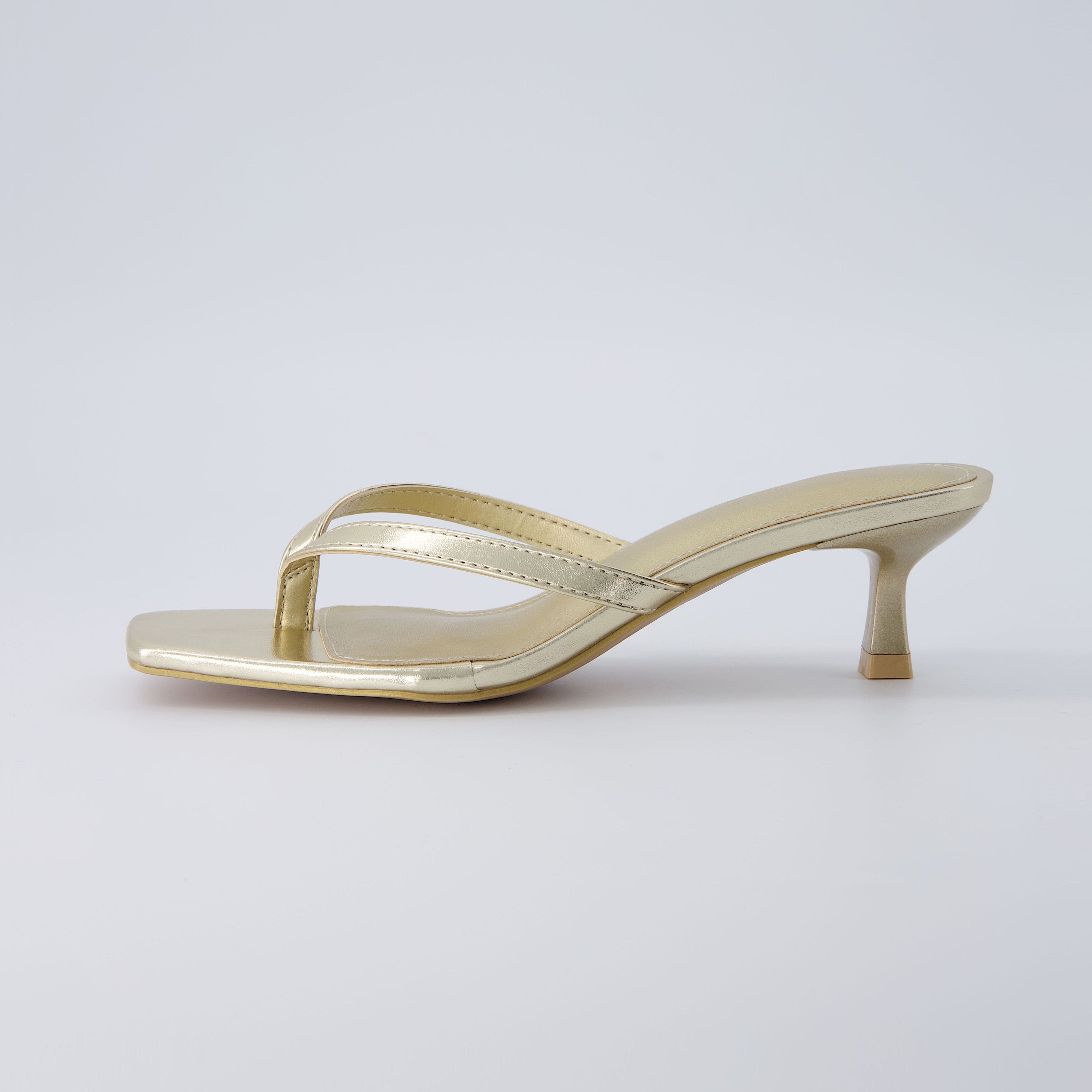 Miami Kitten Heel Sandals Whiskey