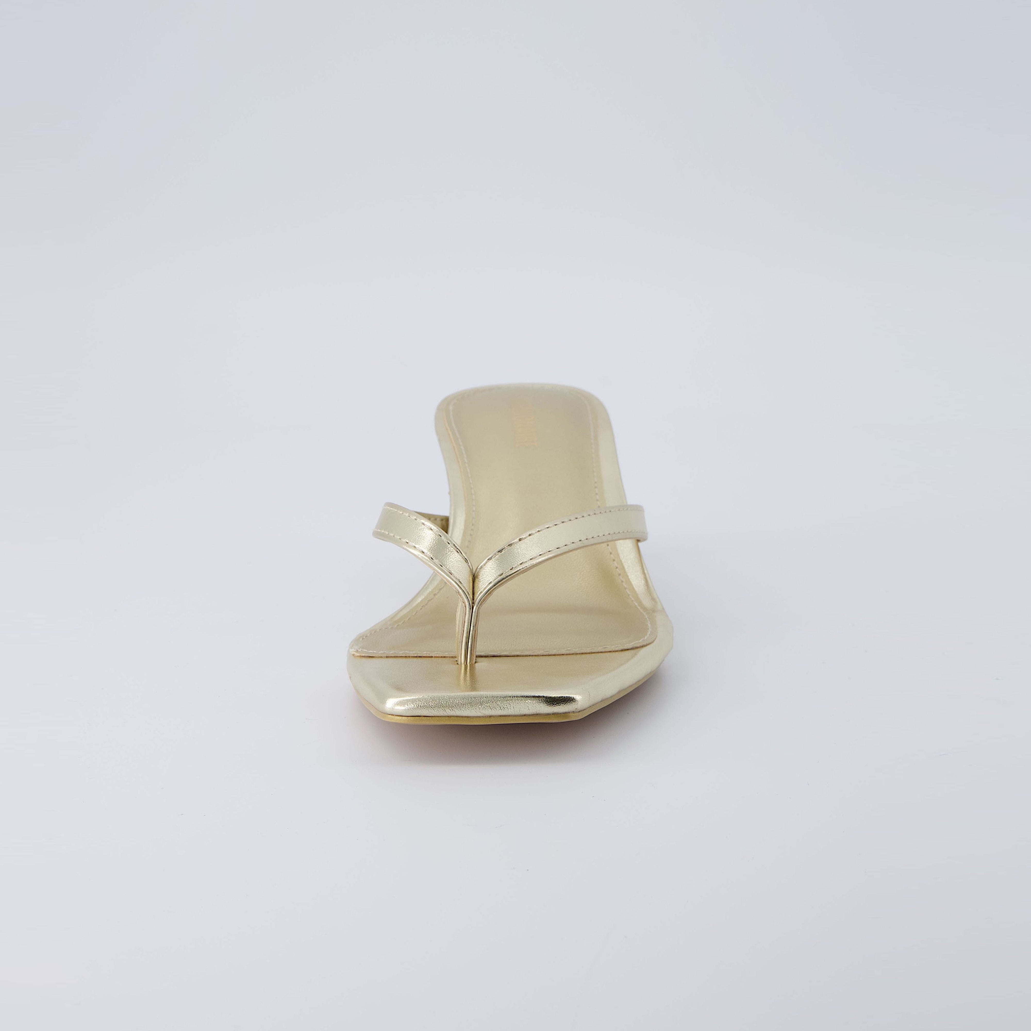 Miami Kitten Heel Sandals Gold