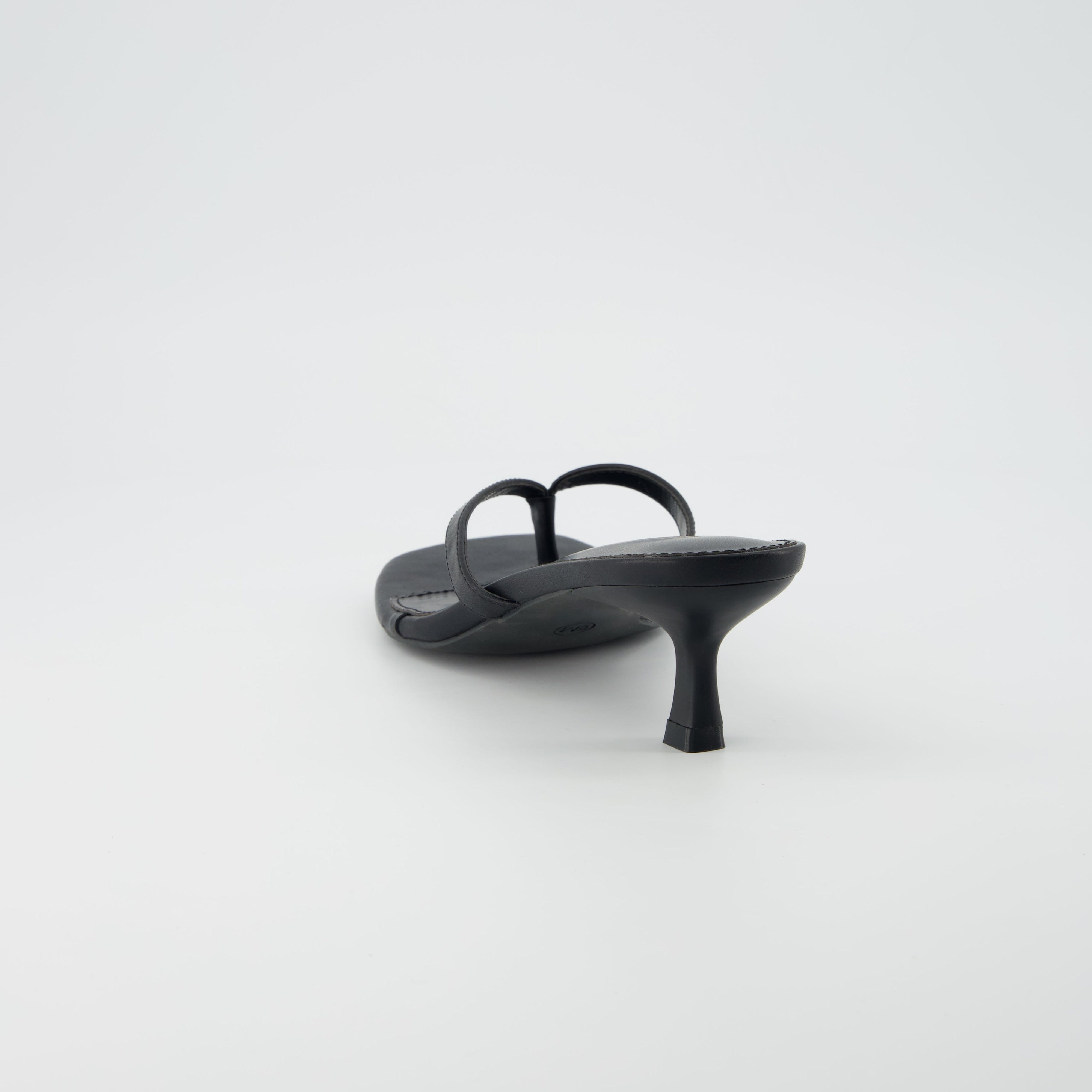 Miami Kitten Heel Sandals Ebony