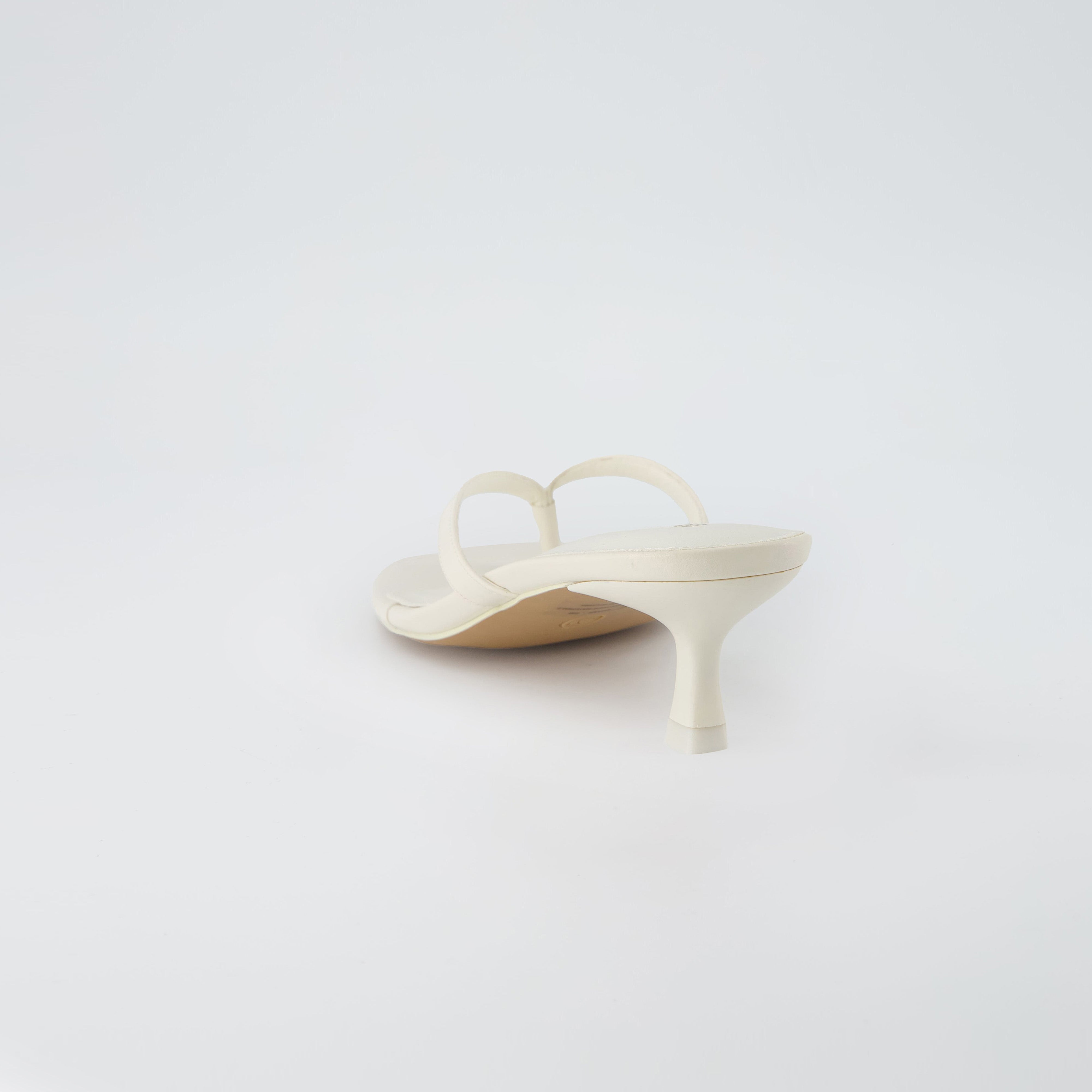 Miami Kitten Heel Sandals Ivory