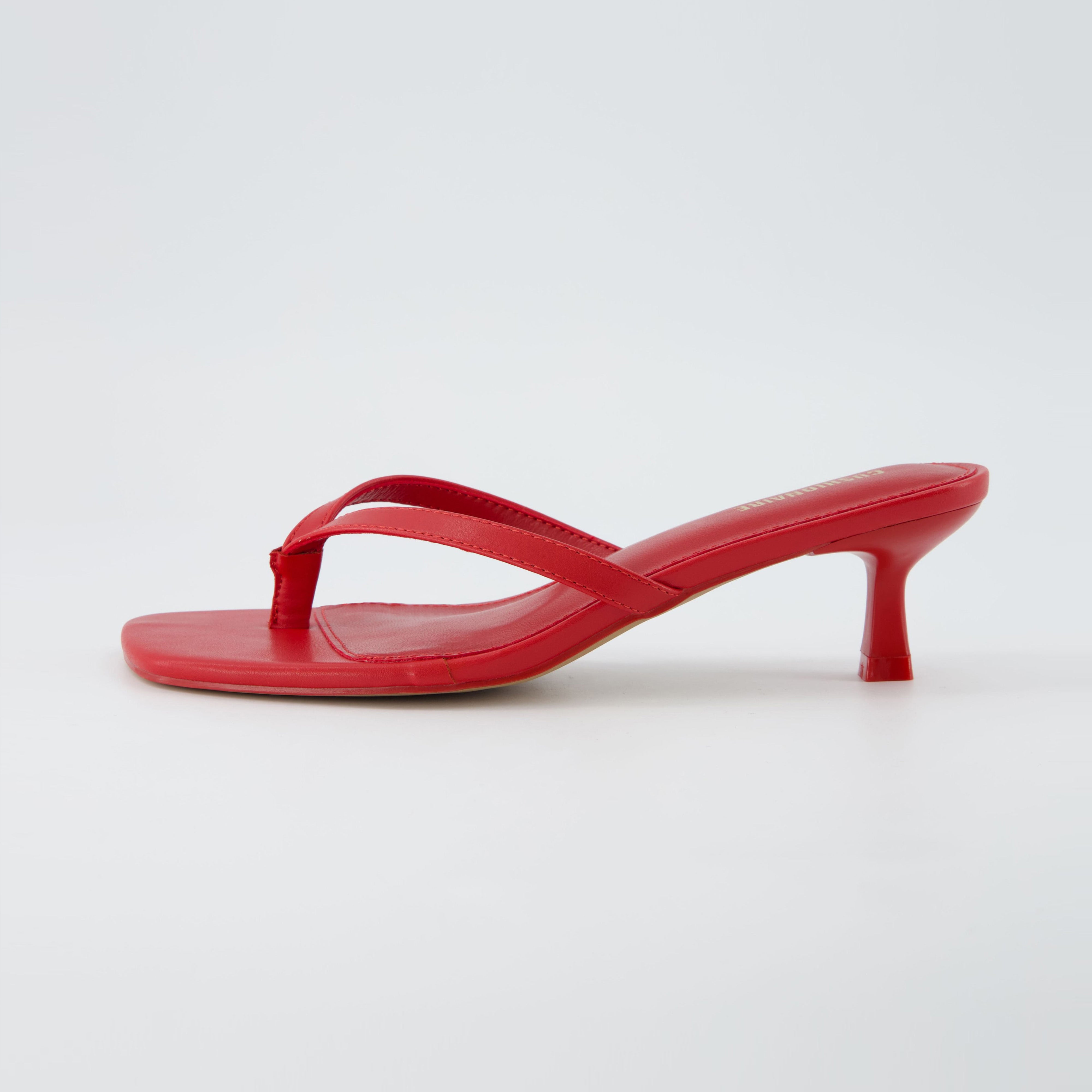 Miami Kitten Heel Sandals Ruby