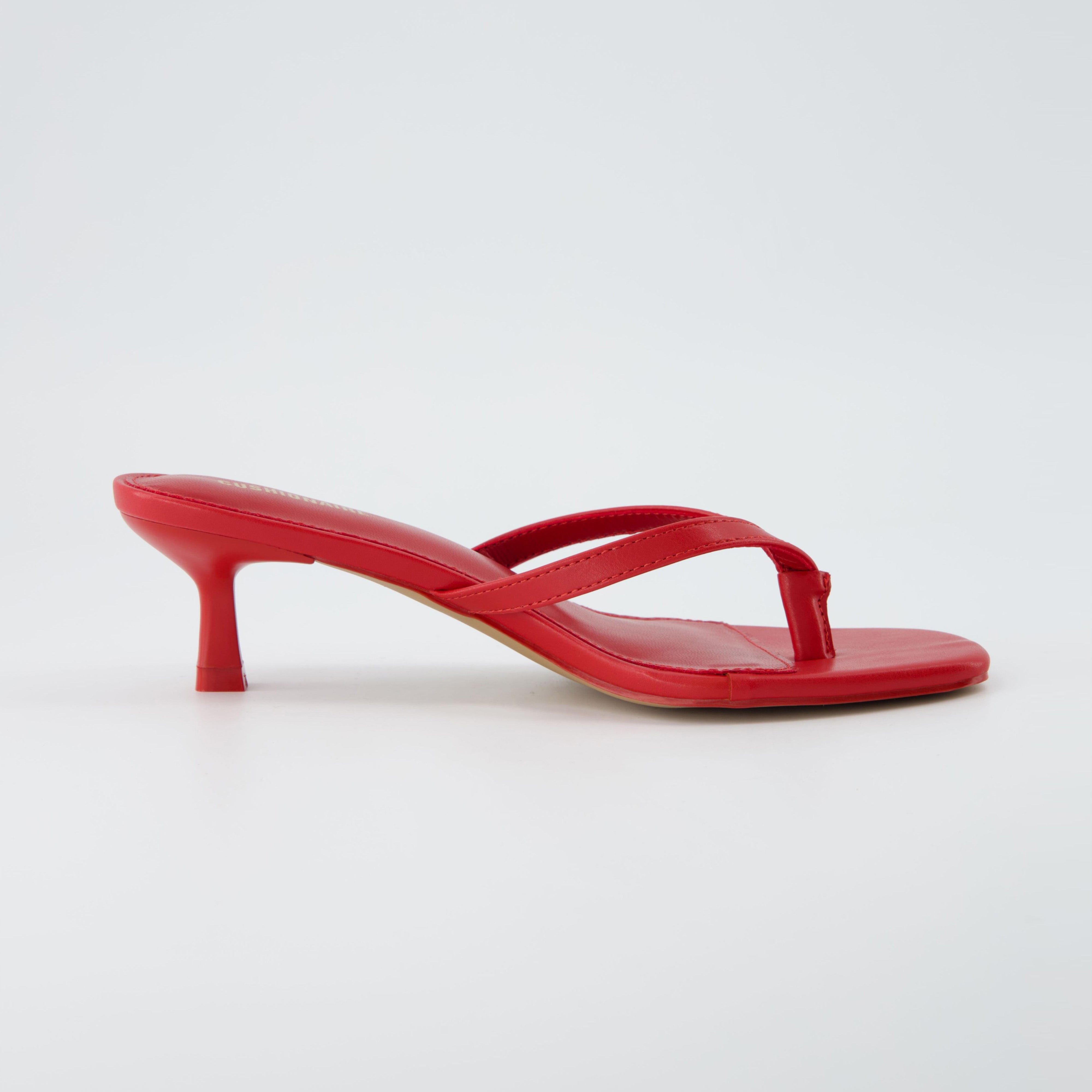 Miami Kitten Heel Sandals Ruby