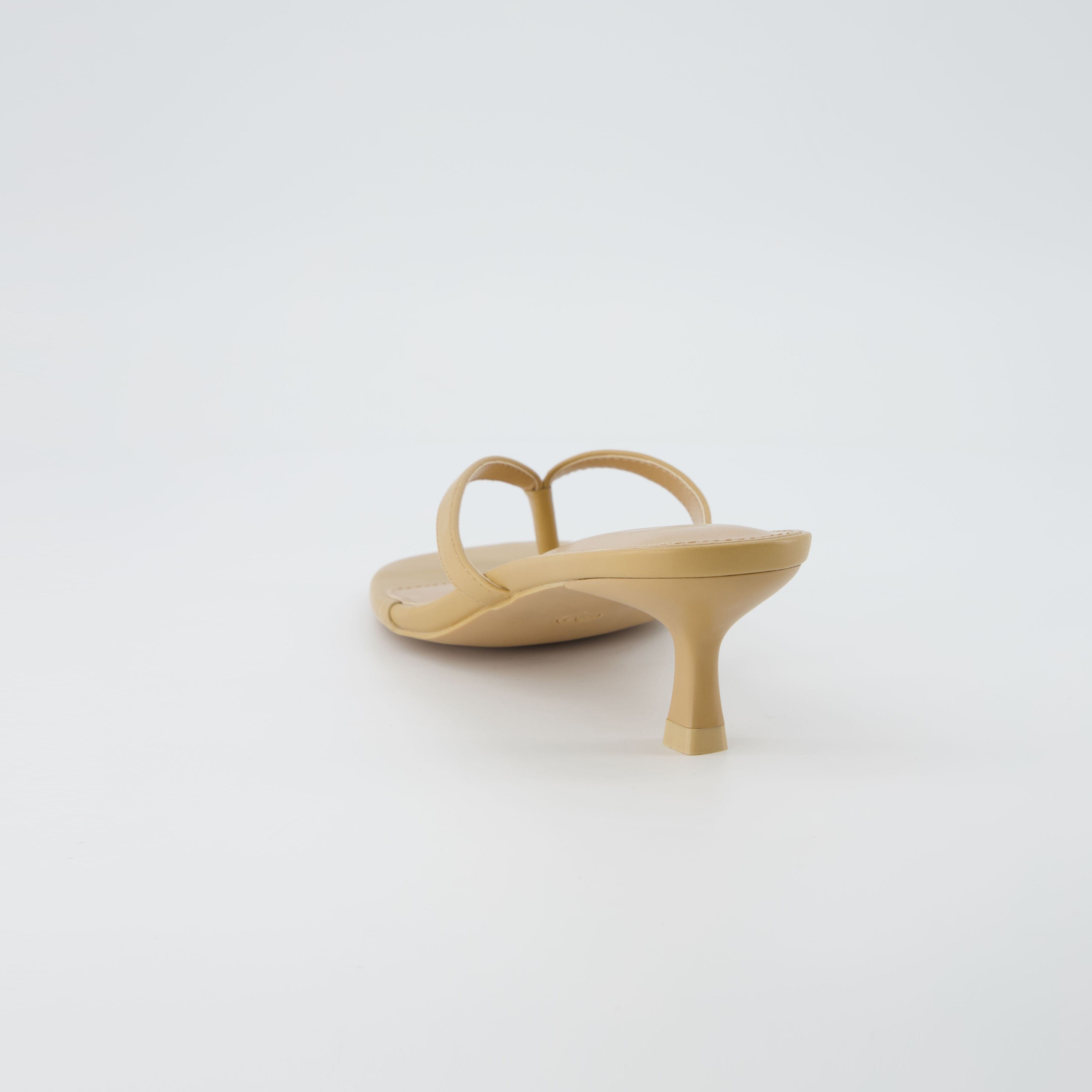 Miami Kitten Heel Sandals Tan