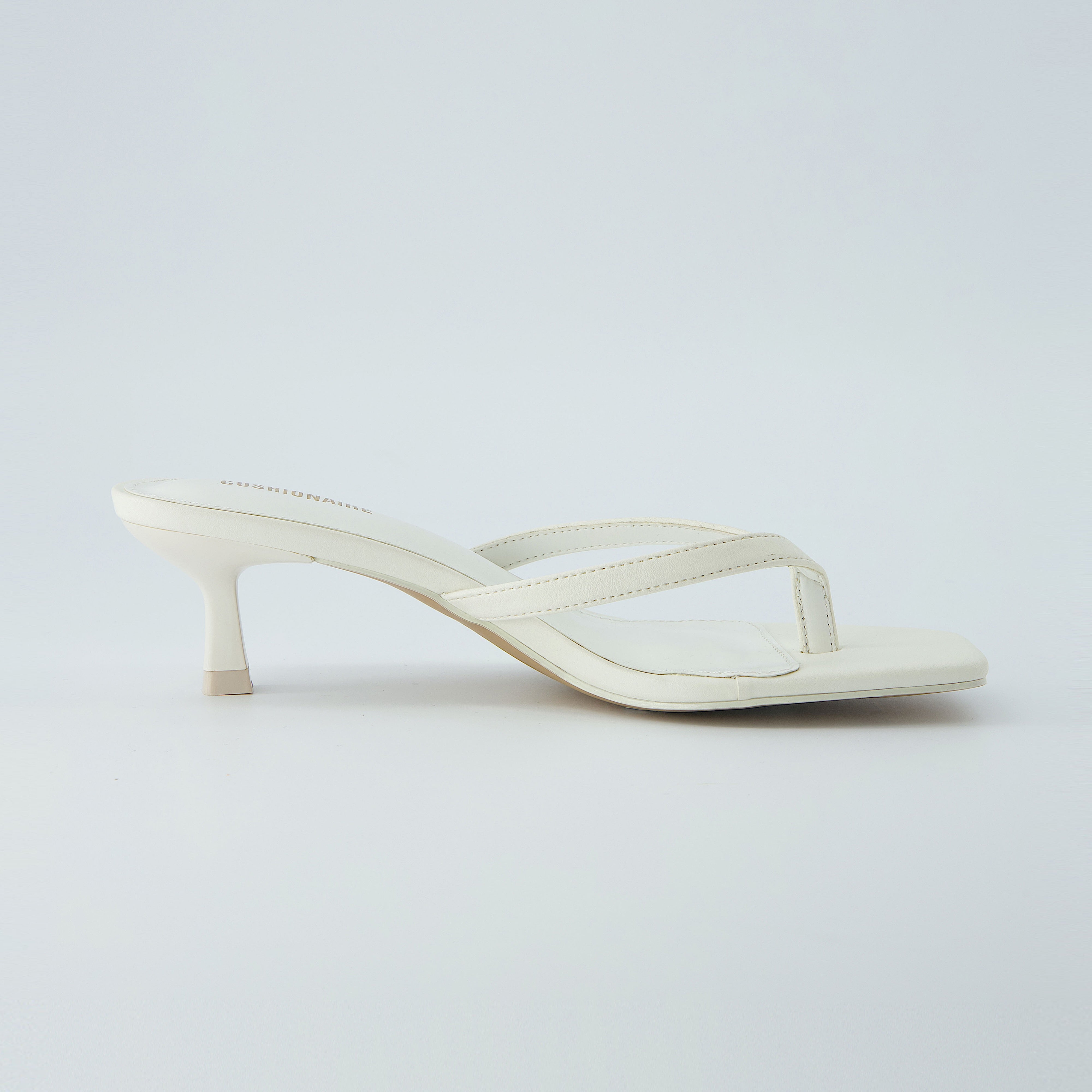 Miami Kitten Heel Sandals Cream