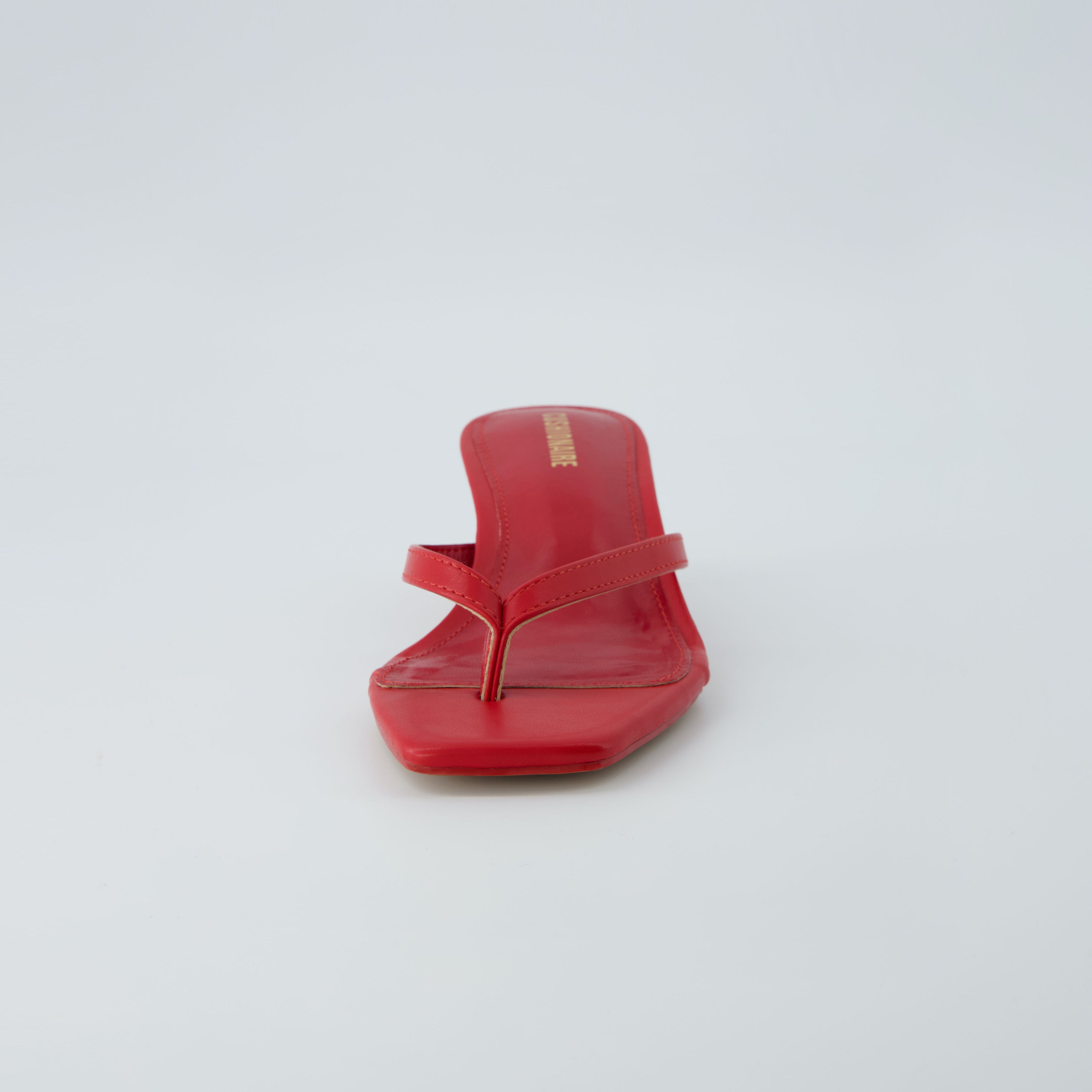 Miami Kitten Heel Sandals Red