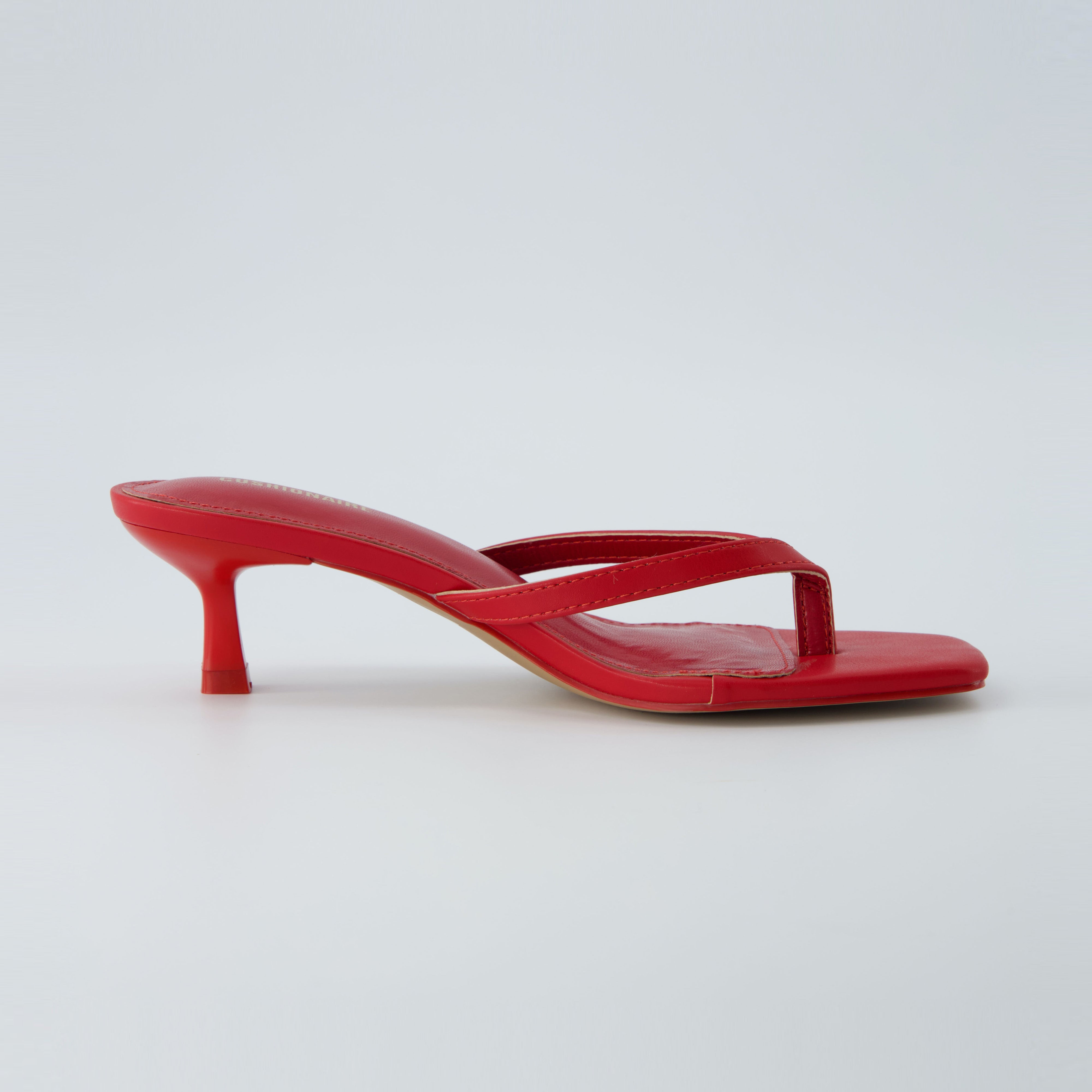 Miami Kitten Heel Sandals Red