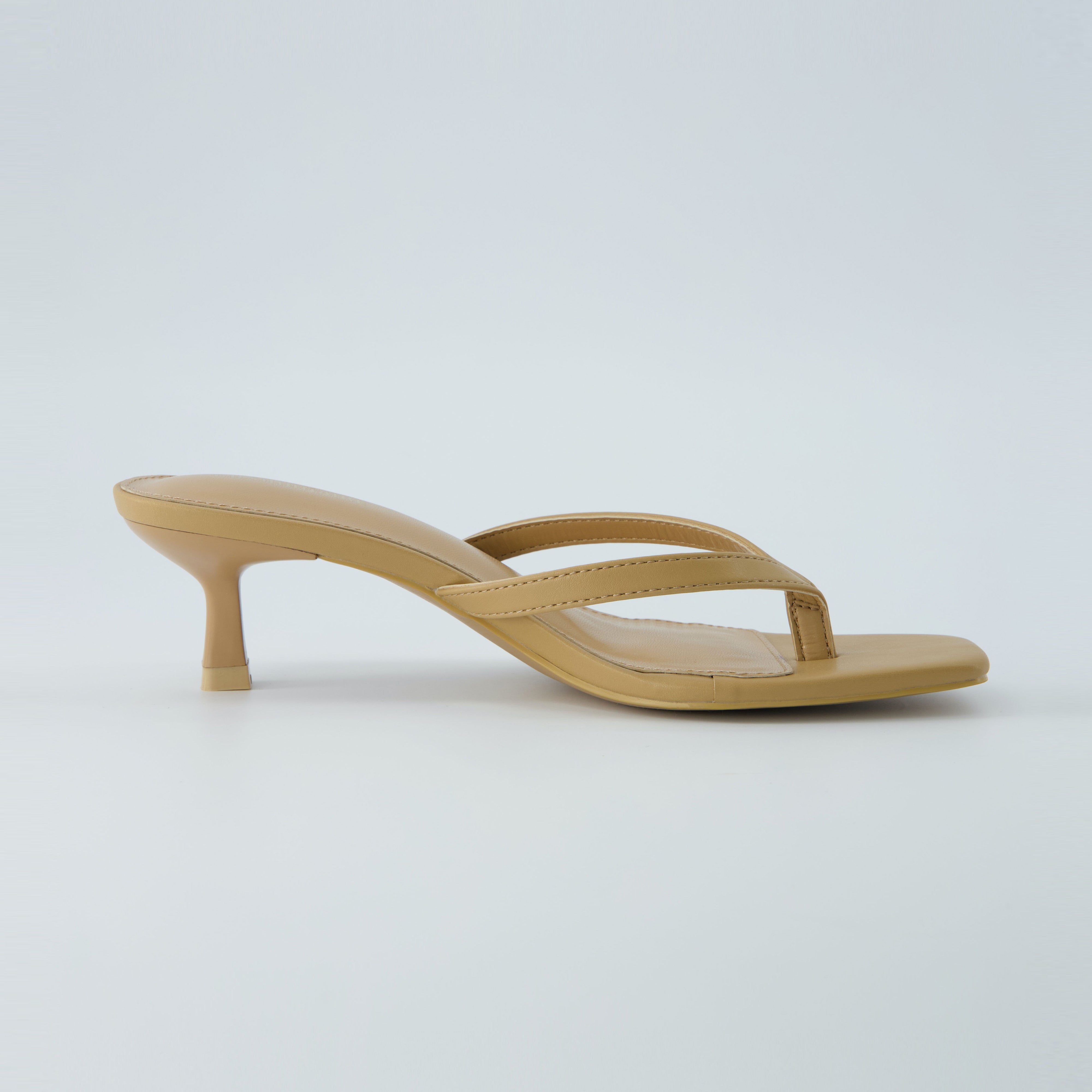 Miami Kitten Heel Sandals Gold