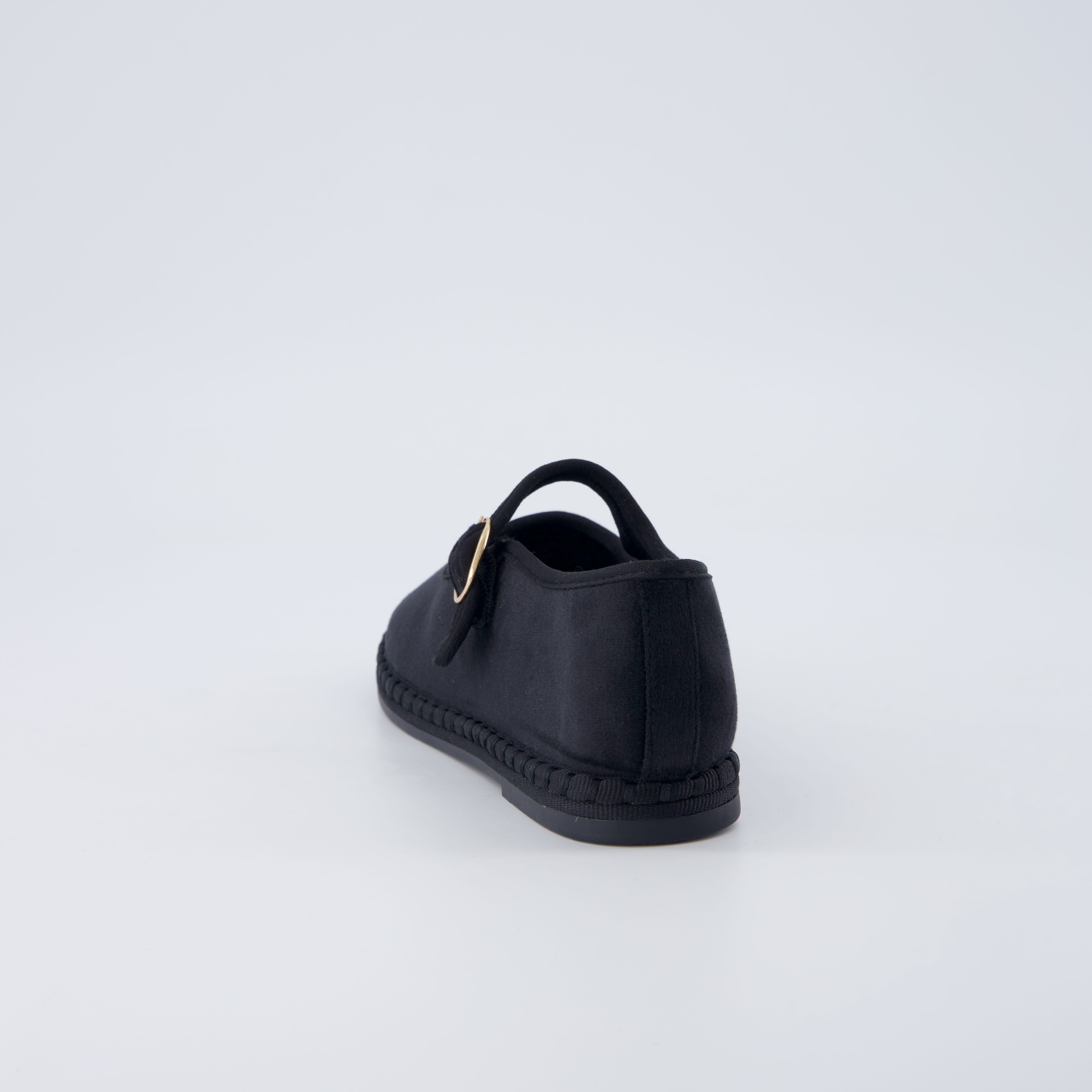 Missy Kids Mary Jane Flats Black Medium