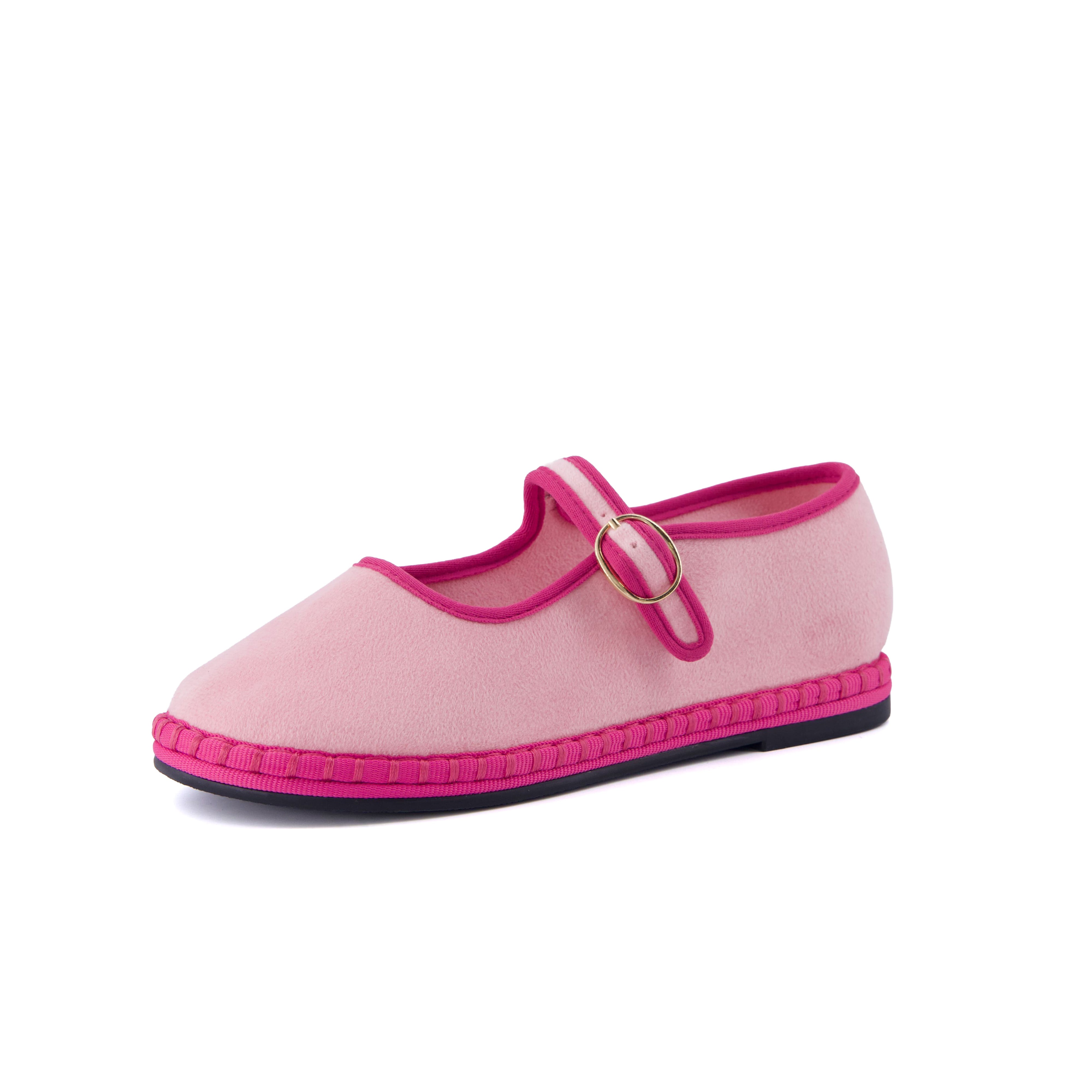 Missy Kids Mary Jane Flats Pink Fuchsia Medium