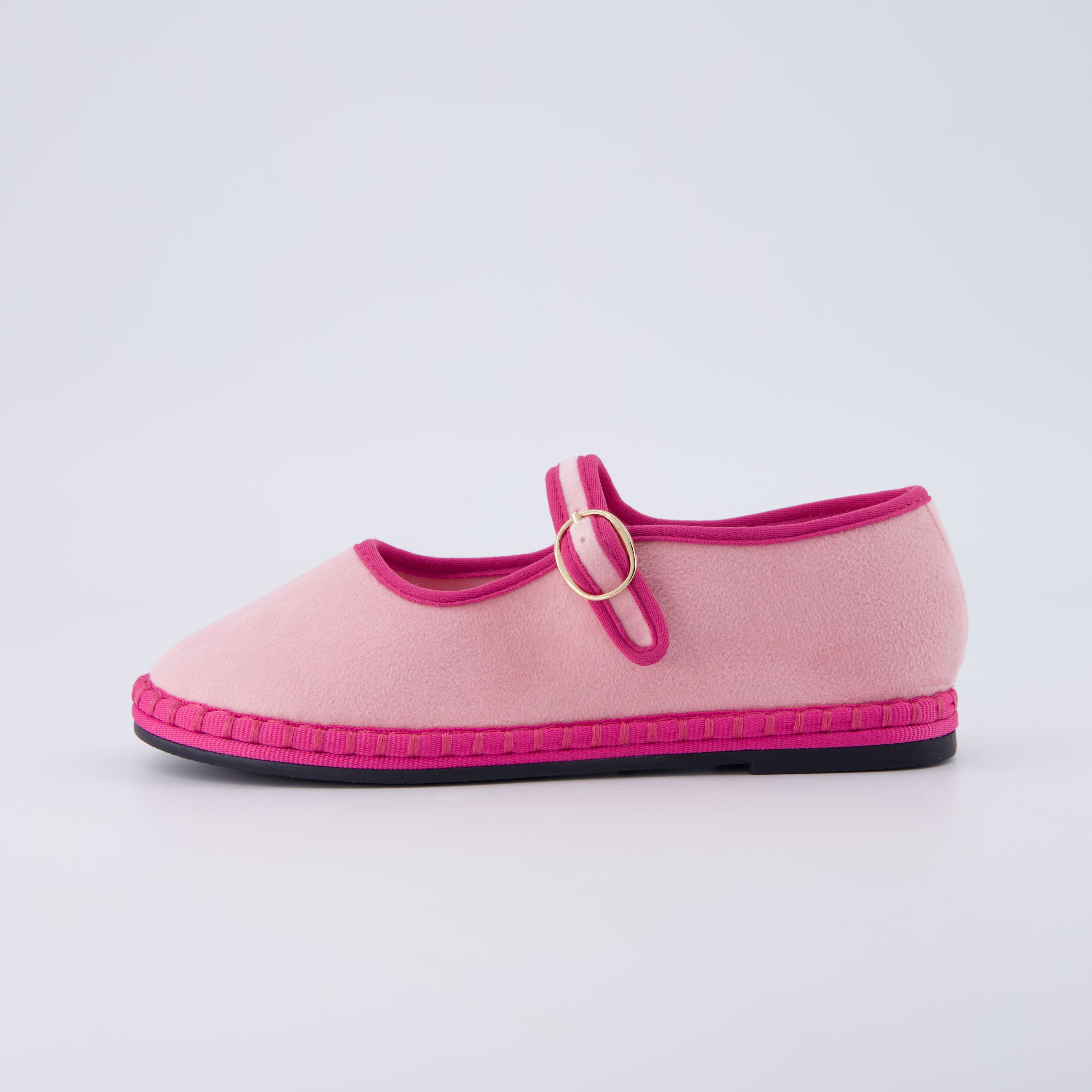 Missy Kids Mary Jane Flats Pink Fuchsia Medium