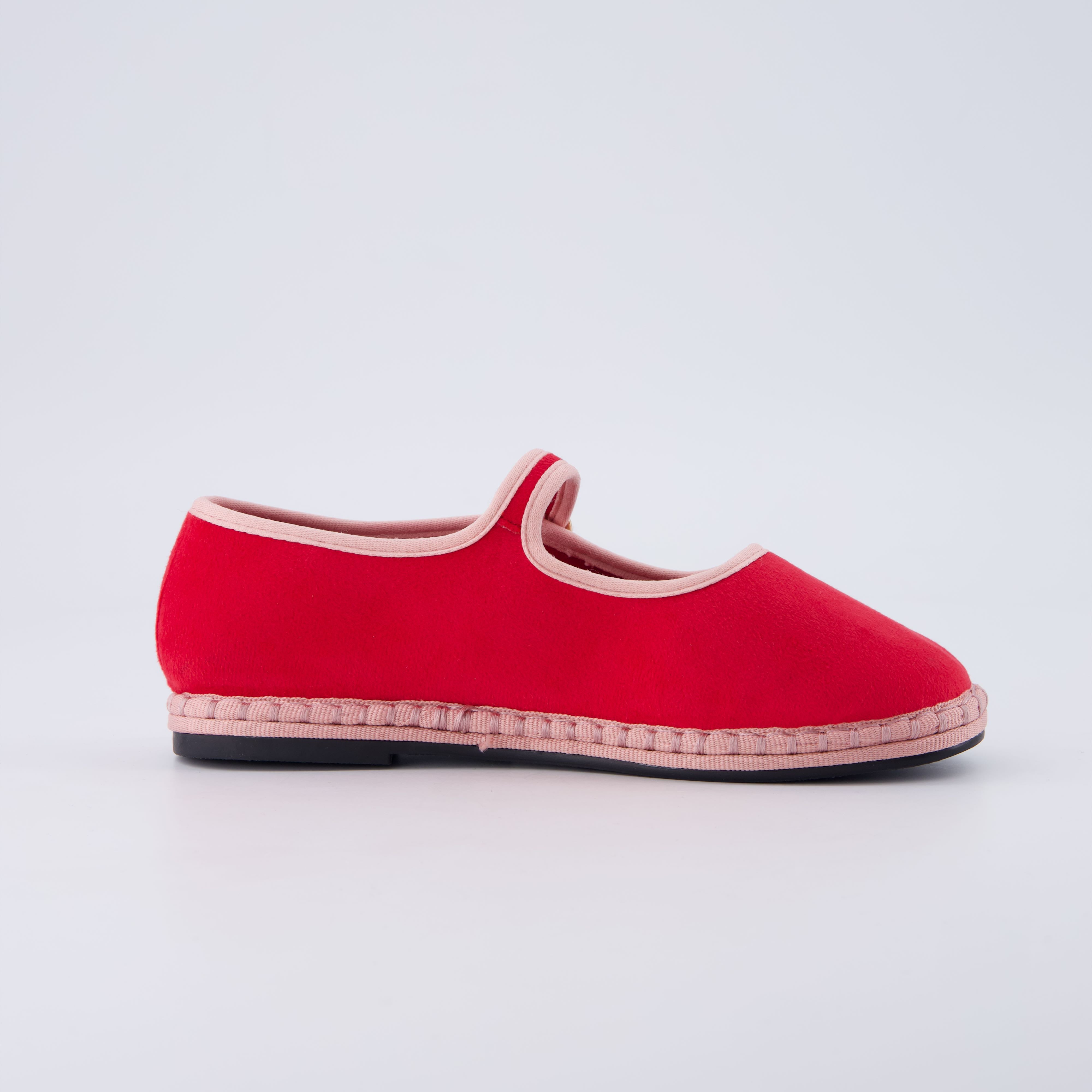 Missy Kids Mary Jane Flats Red Pink Medium