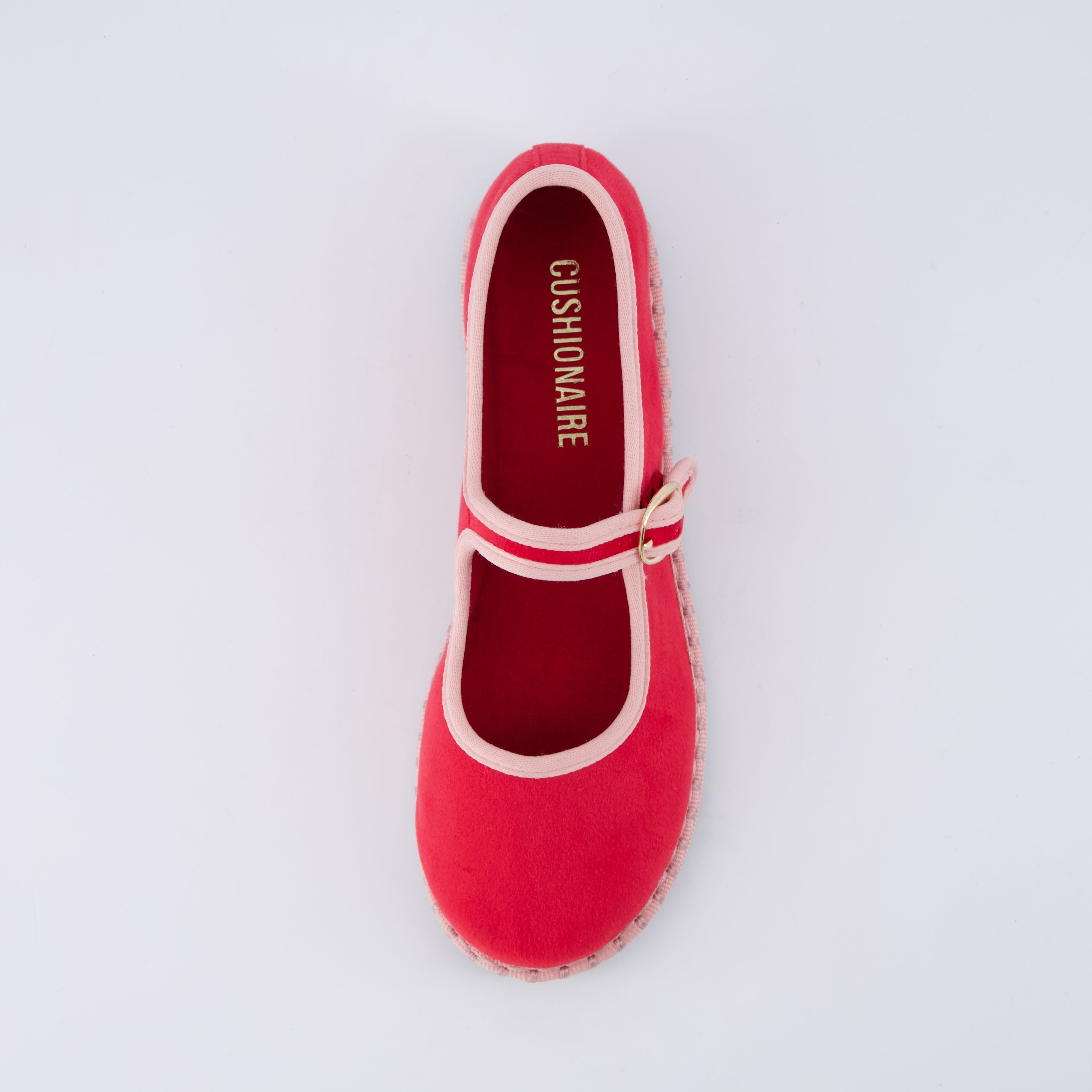 Missy Kids Mary Jane Flats Red Pink Medium