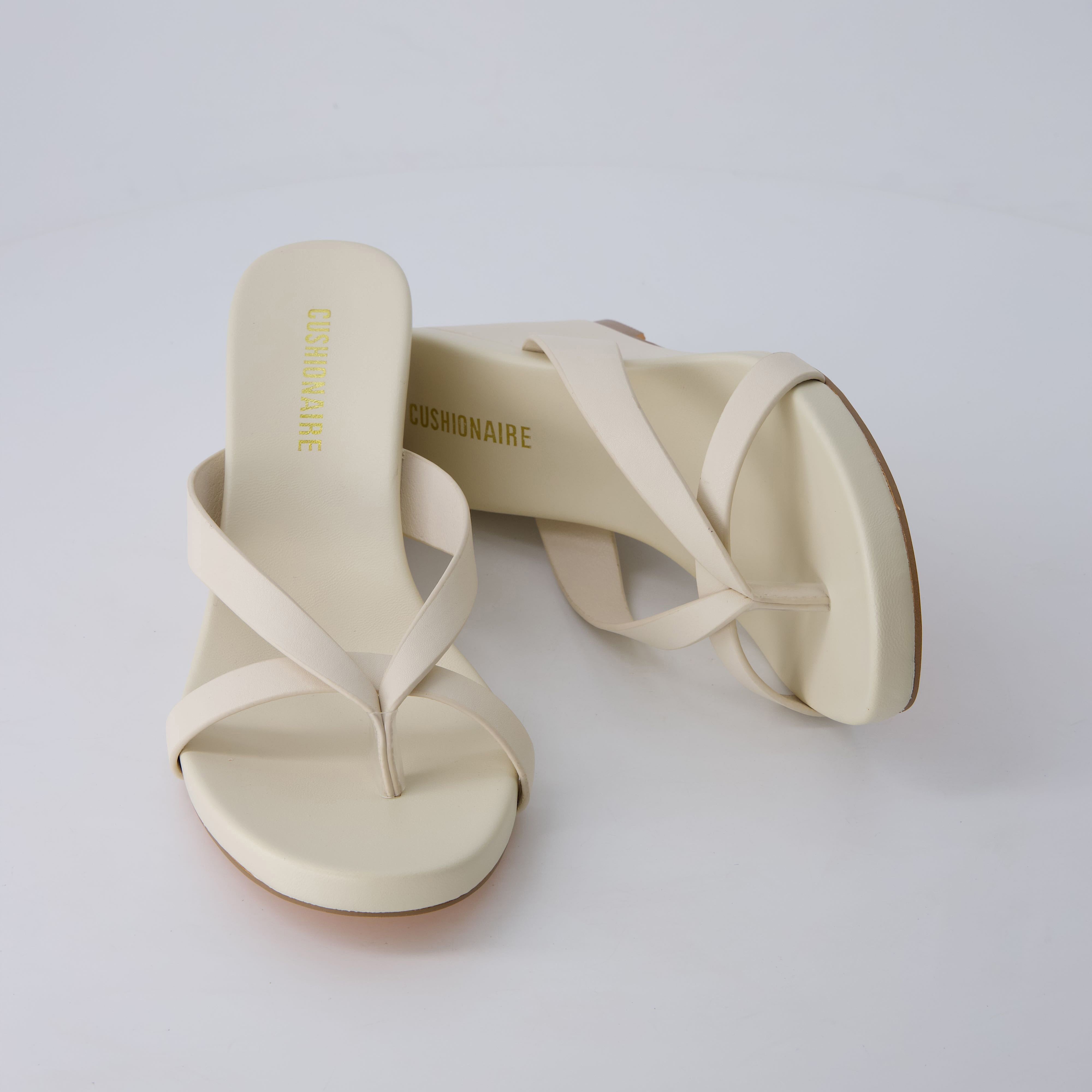 Mona Slip-On Lightweight Sandals Cream Medium