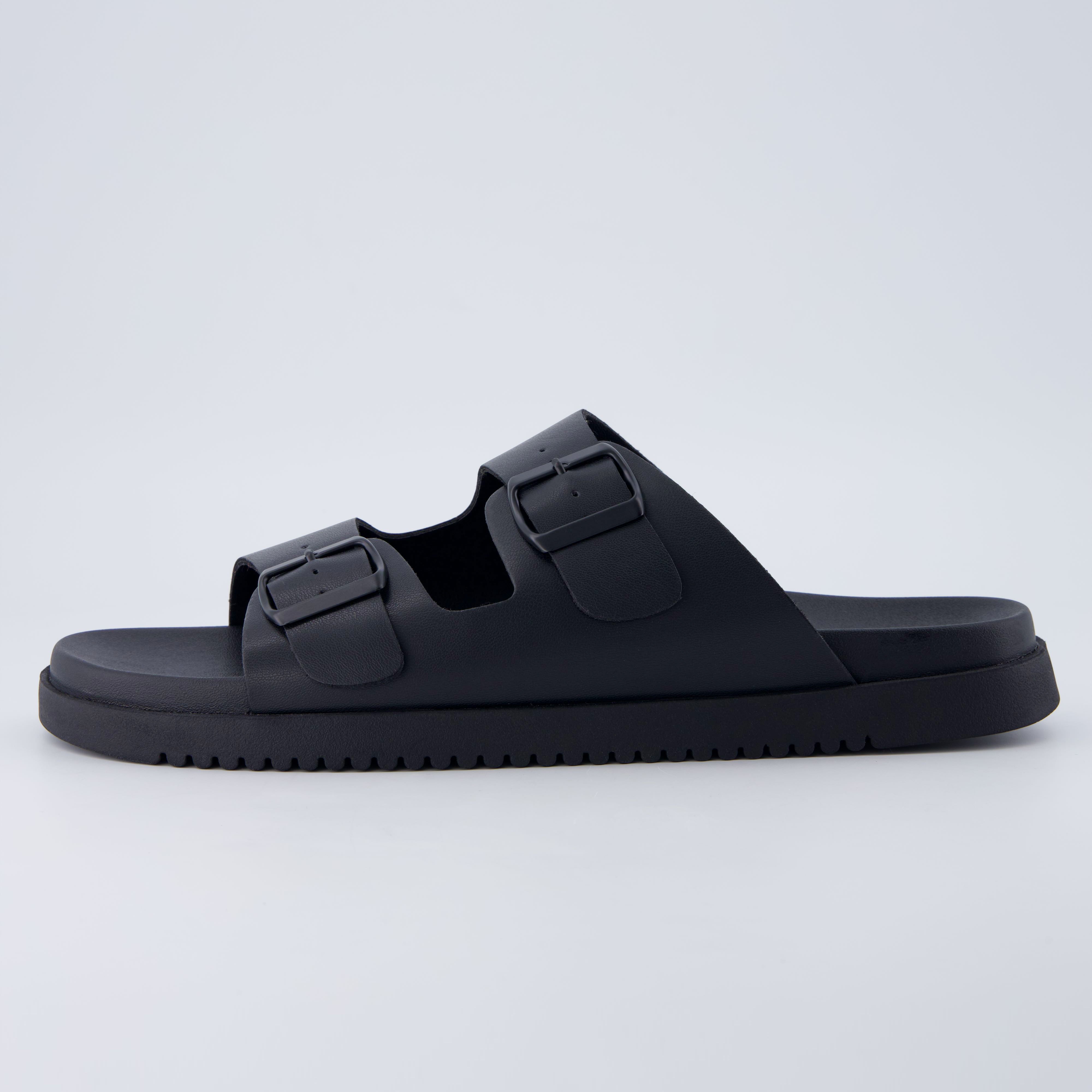 Nation Slip On Slides Black Medium