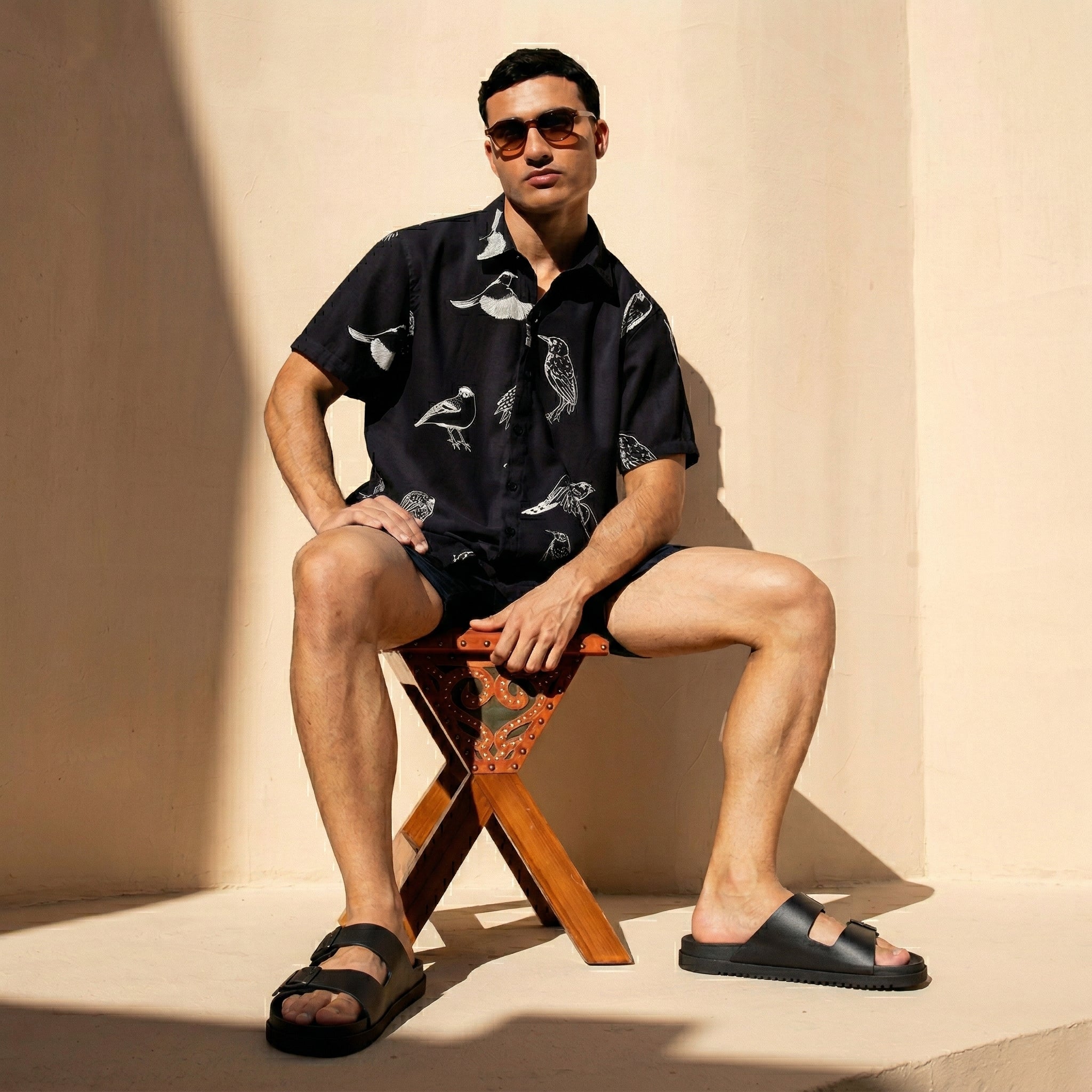 Nation Slip On Slides Black Medium
