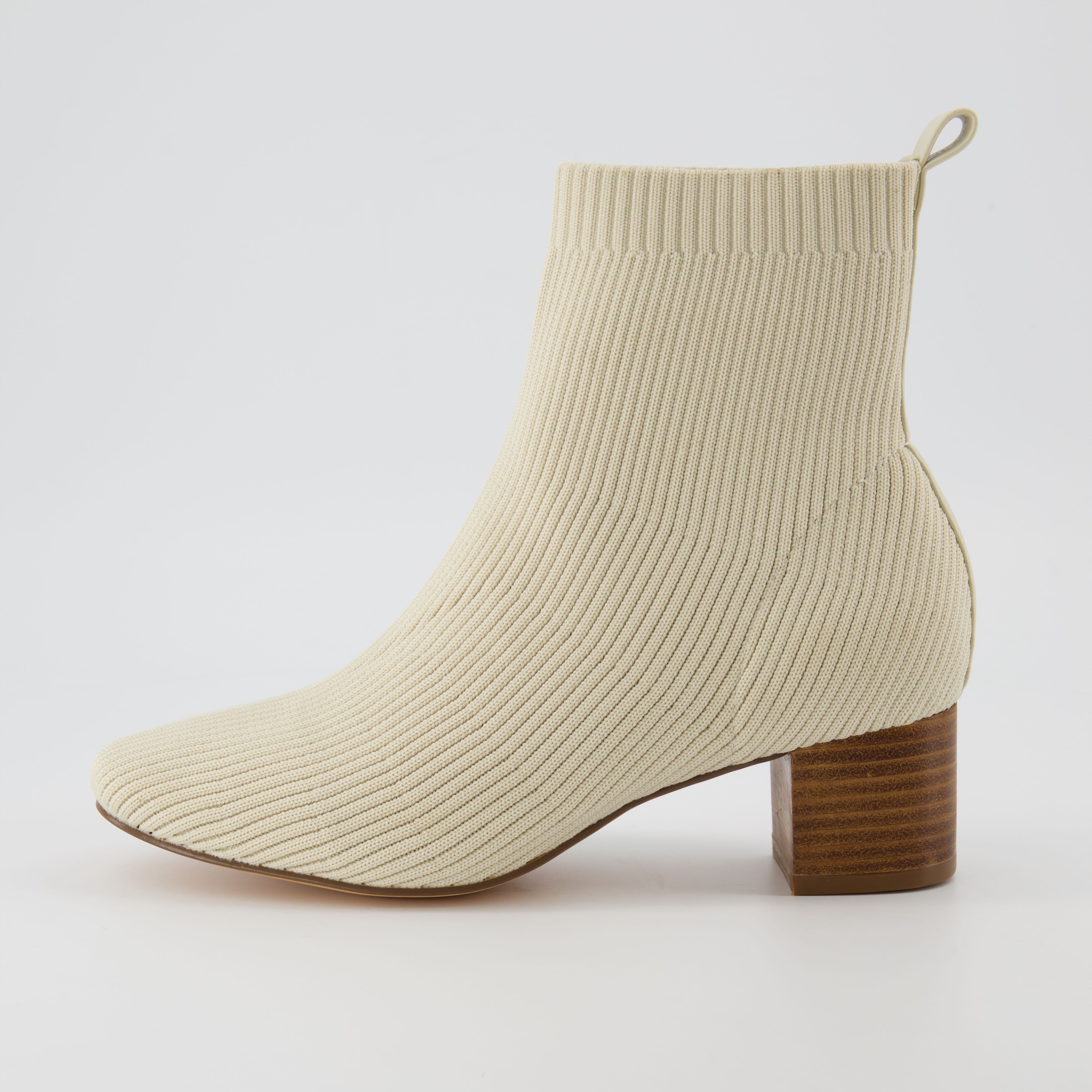 Neely Knit Bootie Ivory