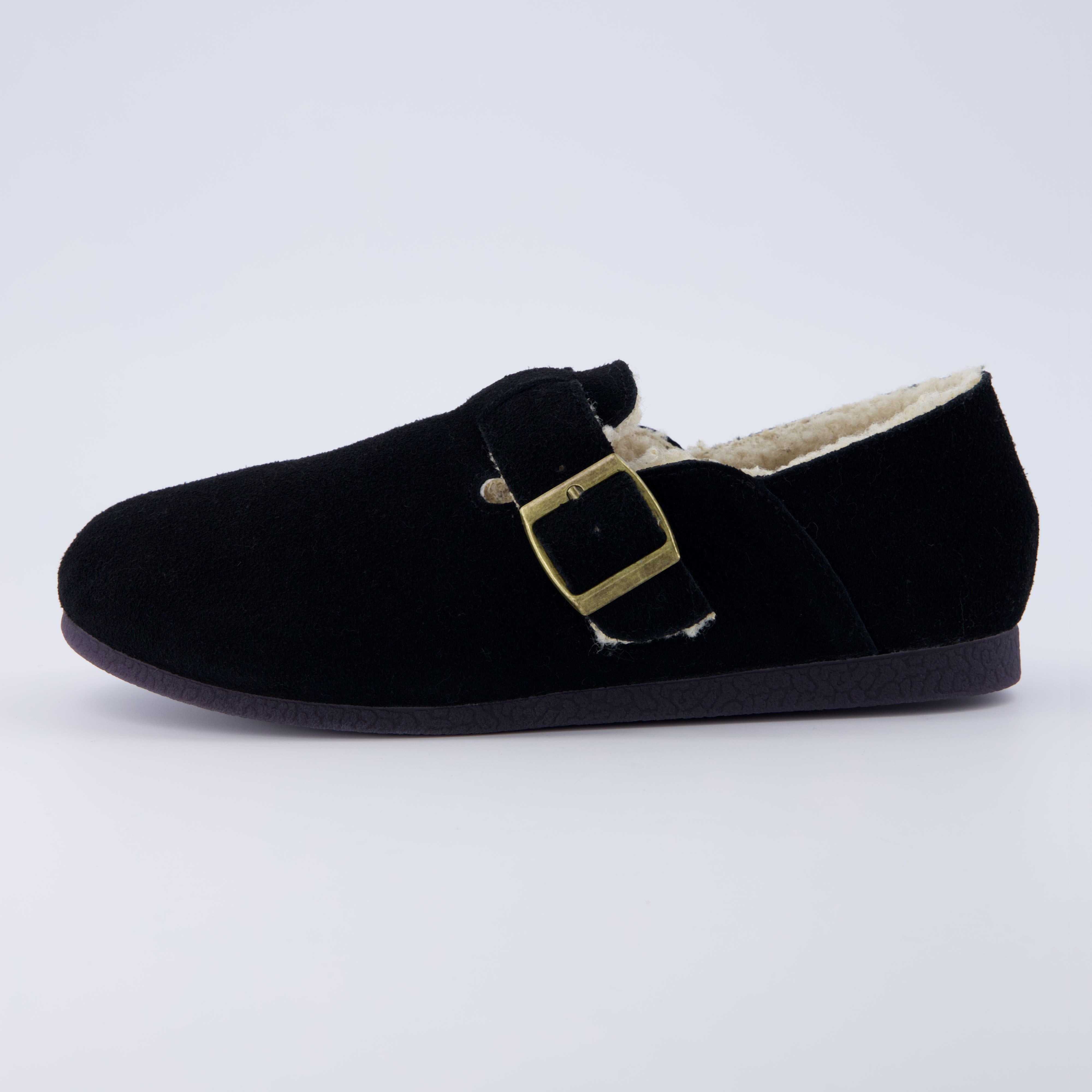 Nest Cozy Suede Clog Black