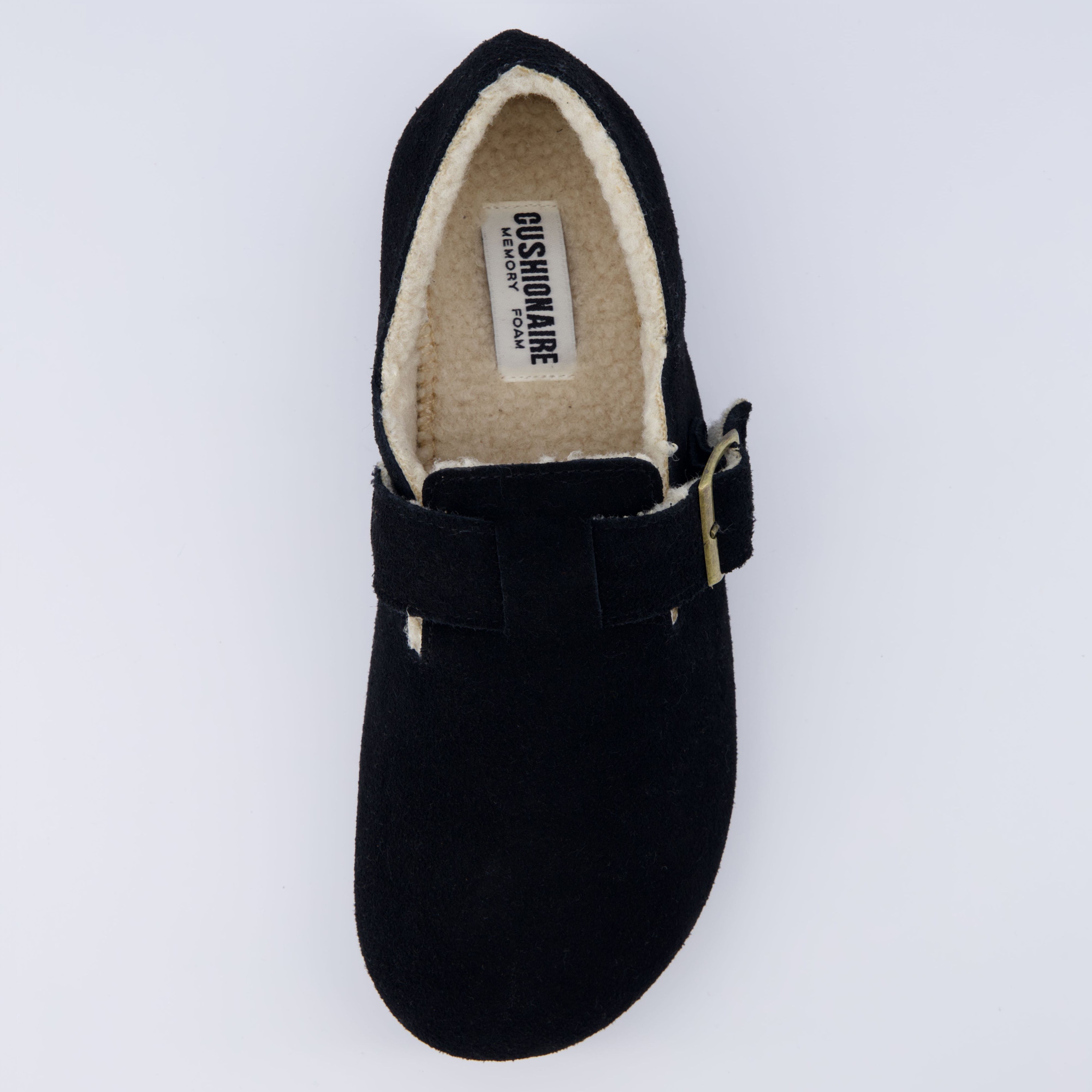 Nest Cozy Suede Clog Black