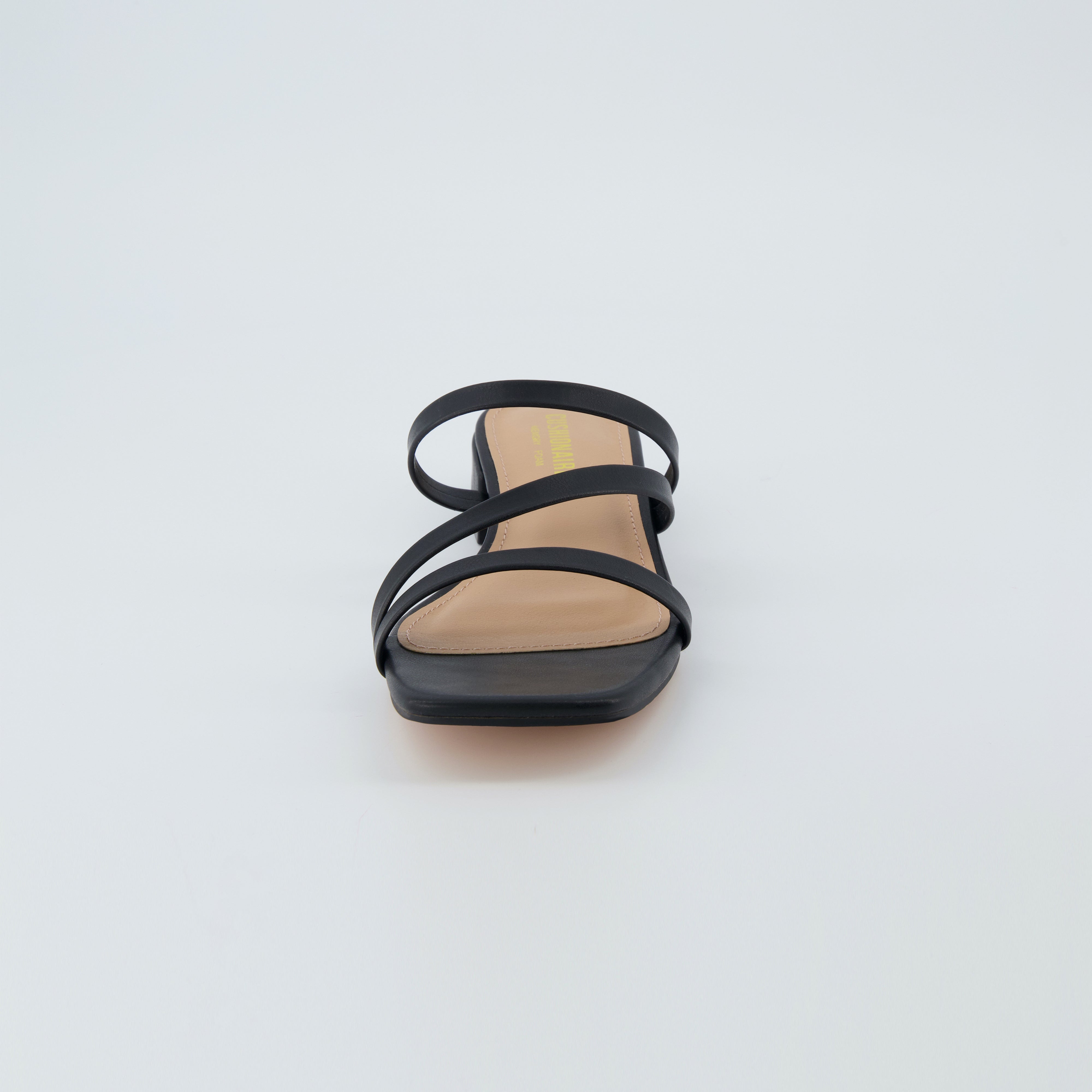 Newport Block Heel Sandals Black