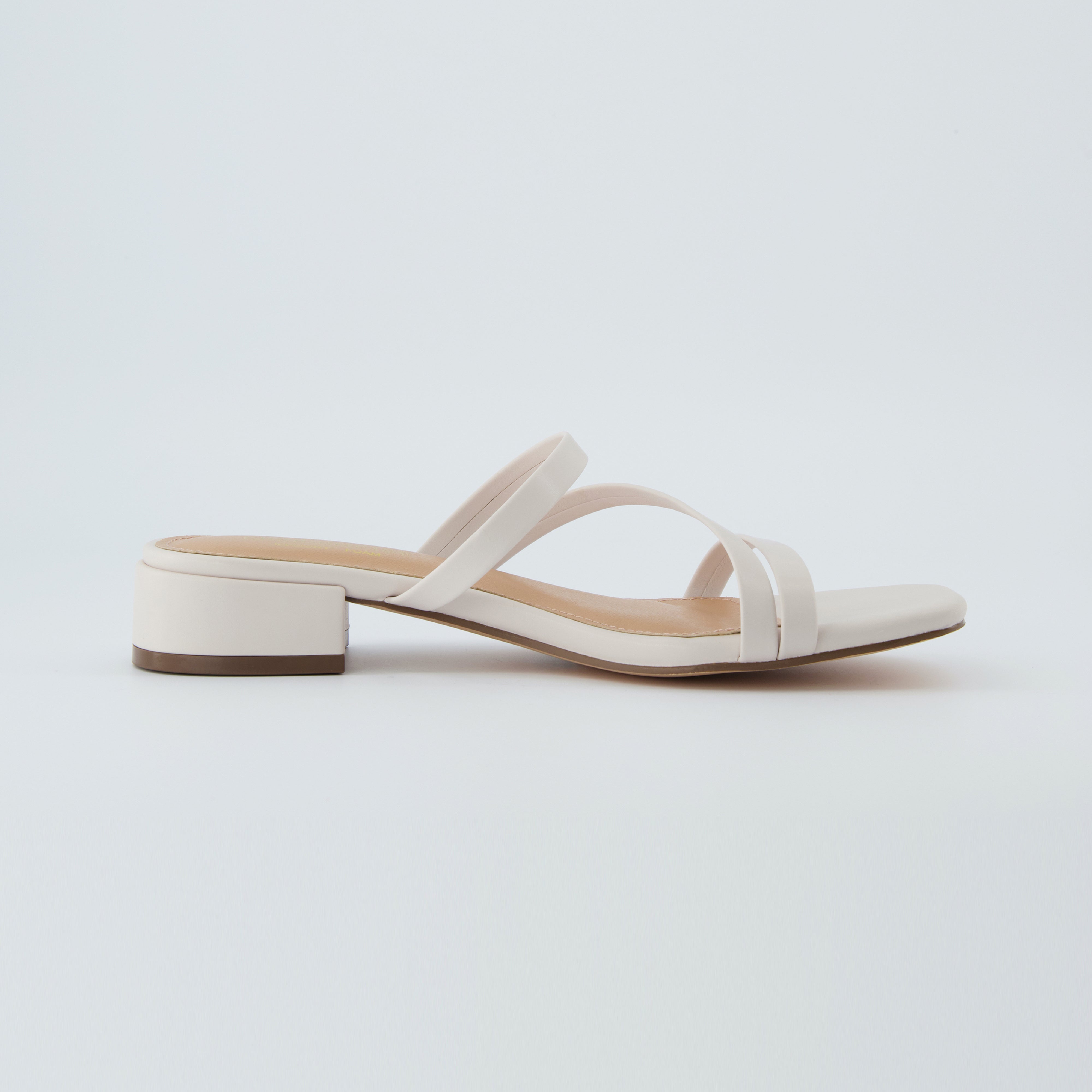 Newport Block Heel Sandals Ivory