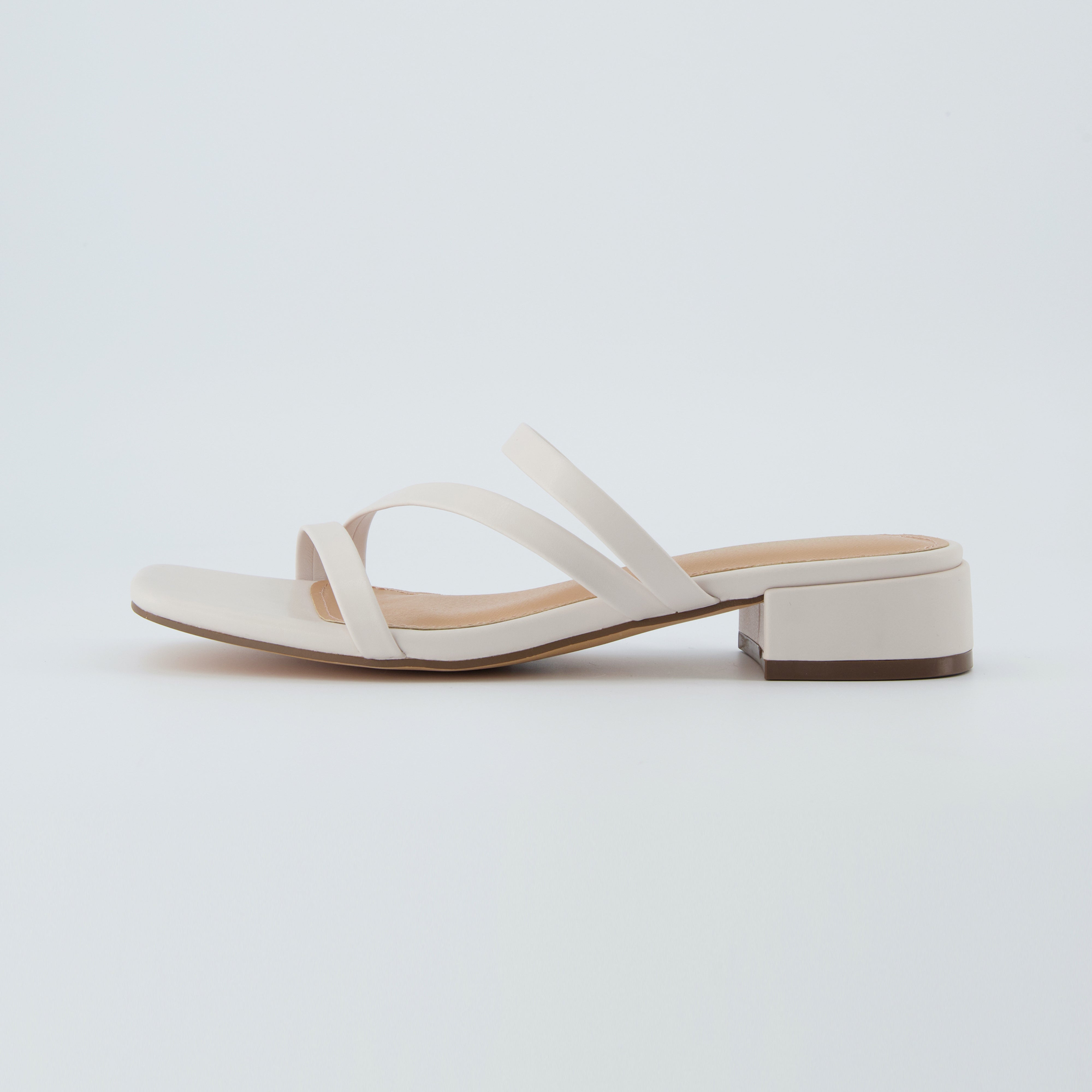 Newport Block Heel Sandals Ivory