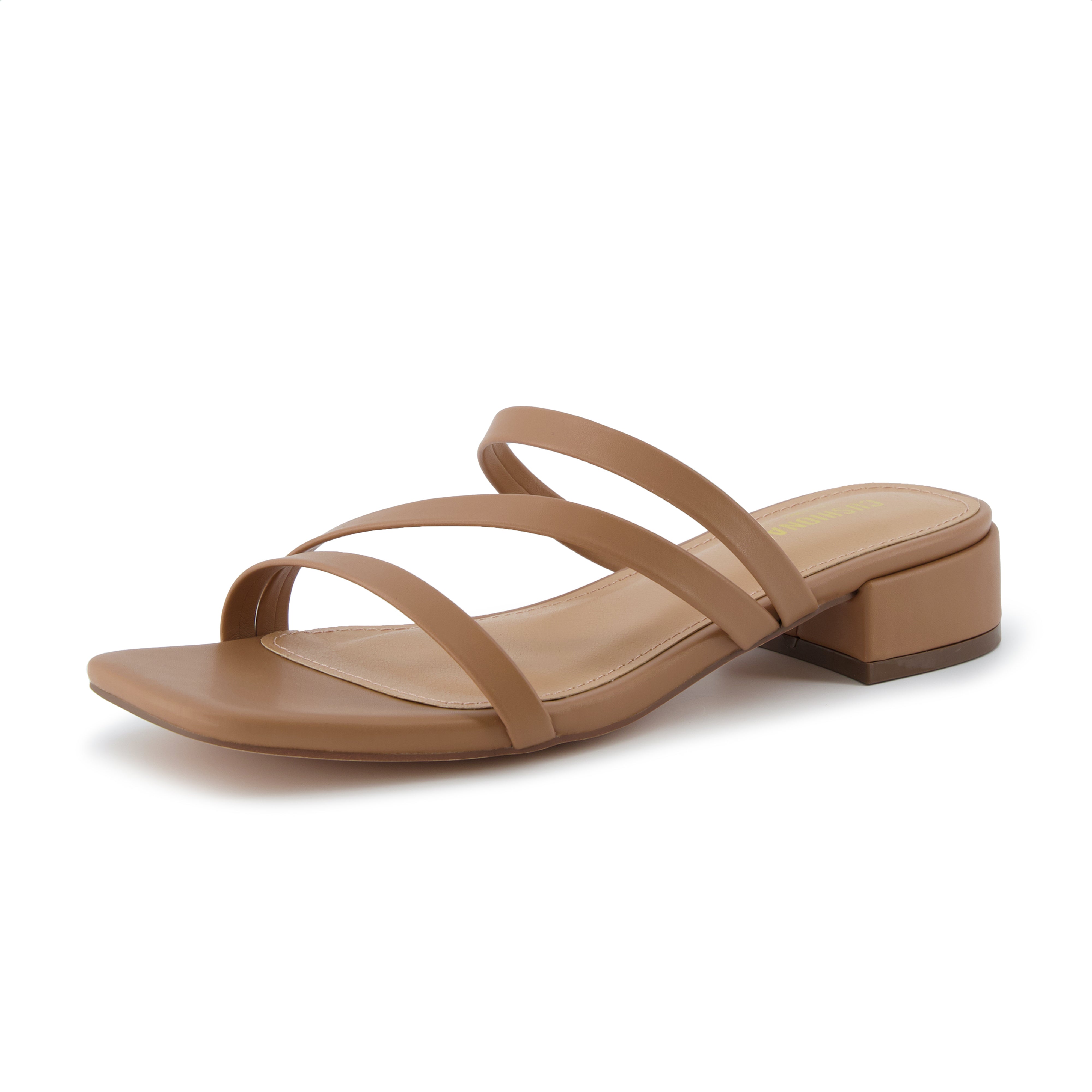 Newport Block Heel Sandals Tan