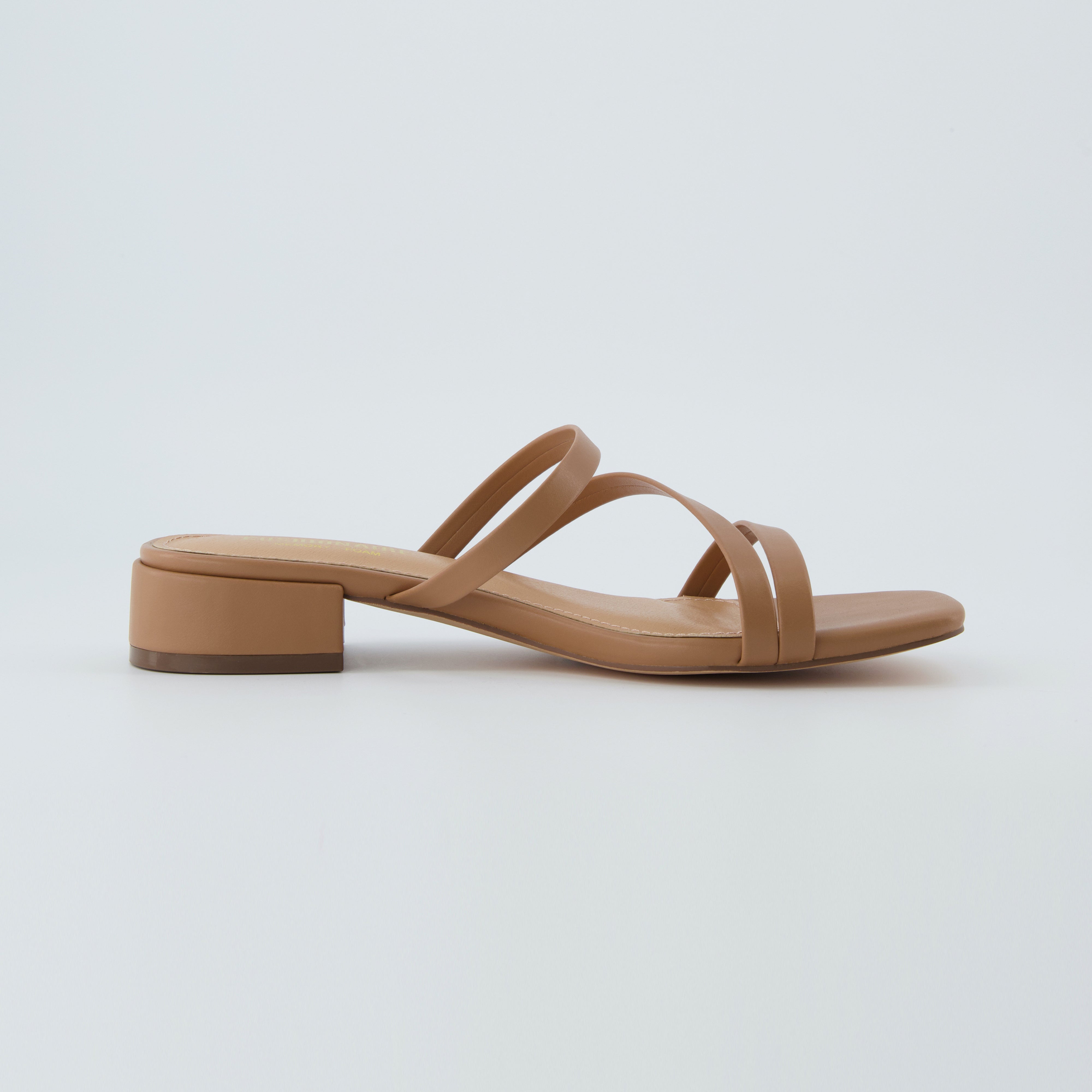 Newport Block Heel Sandals Tan