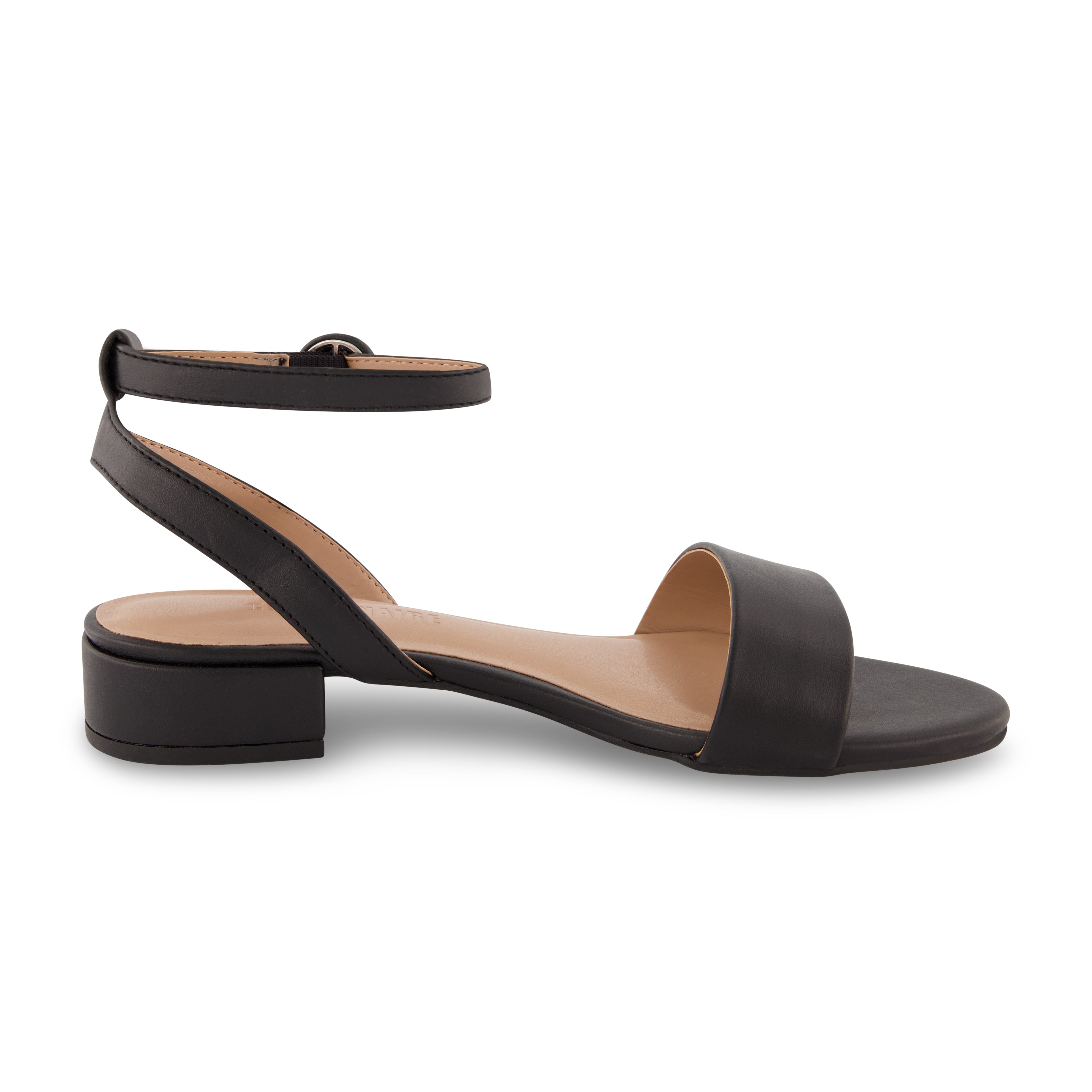 Nila Dress Sandal Black Vegan Leather