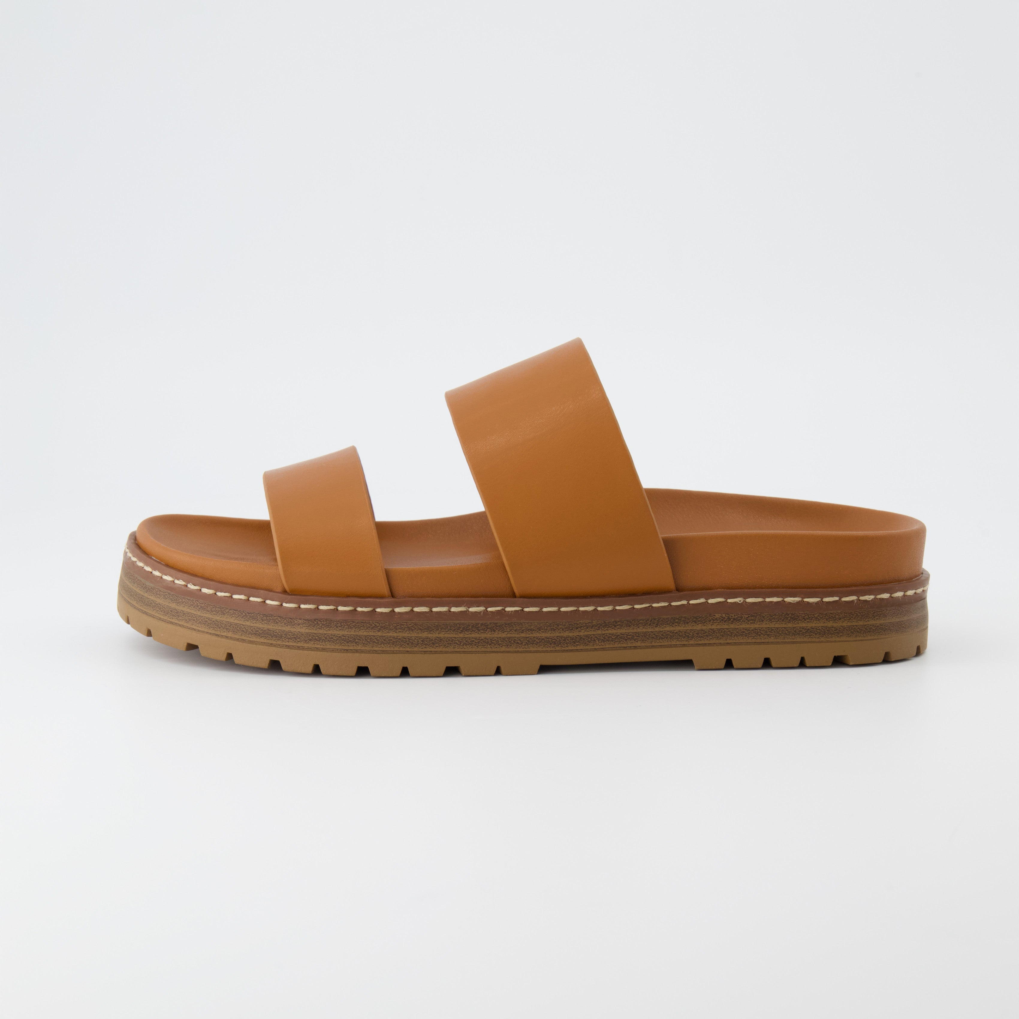 Noho Platform Footbed Sandal Whiskey