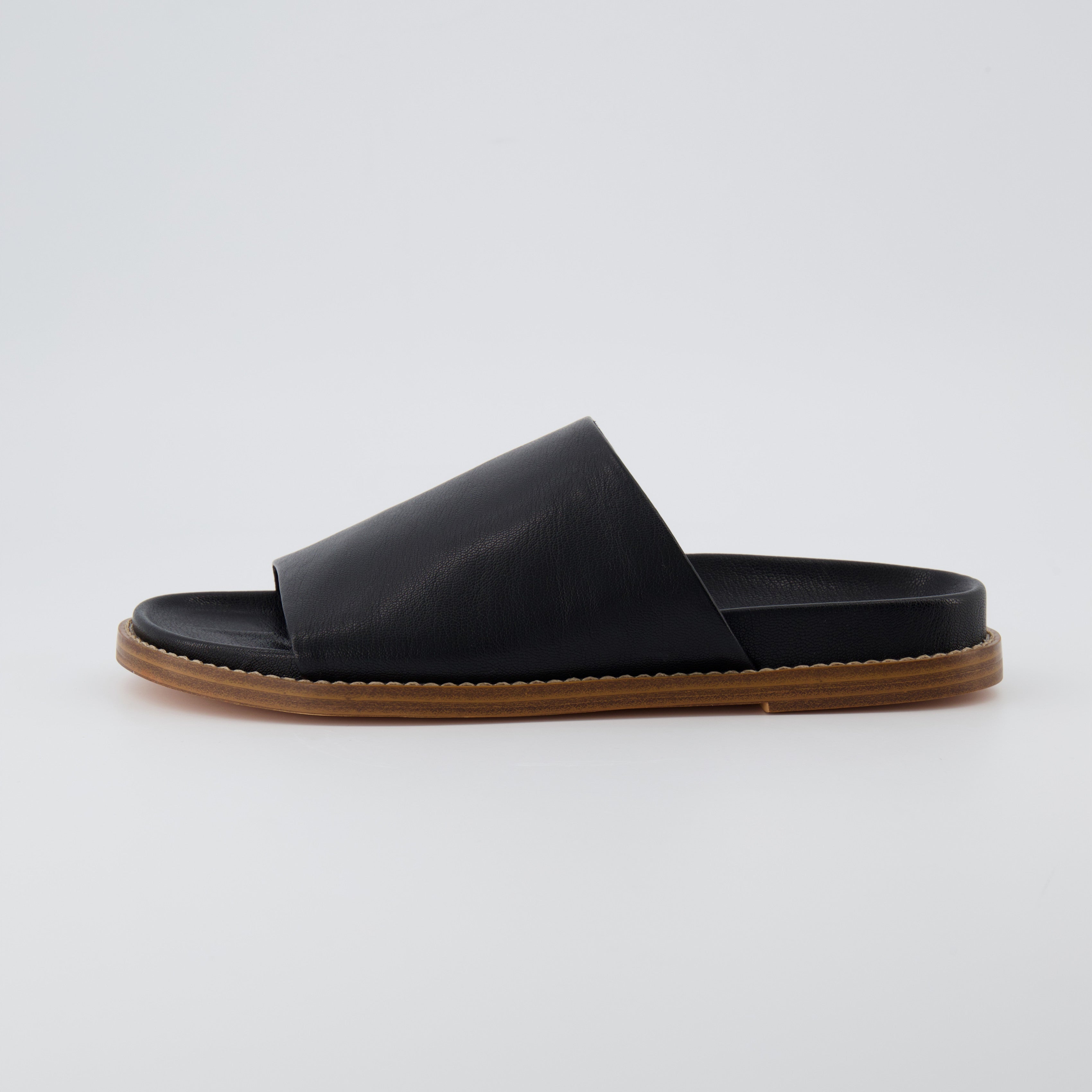 Nugget Footbed Slide Sandal Black