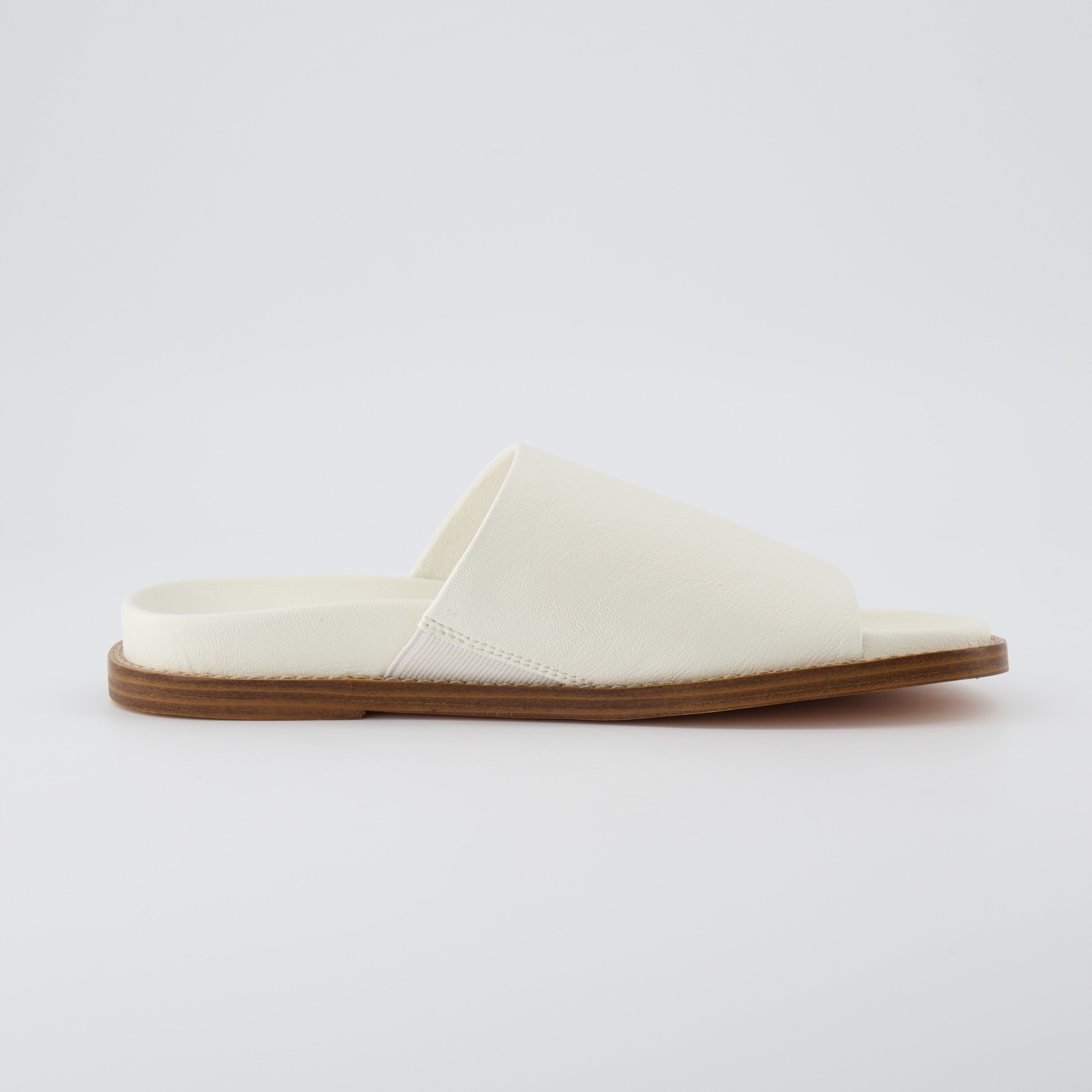 Nugget Footbed Slide Sandal Cream