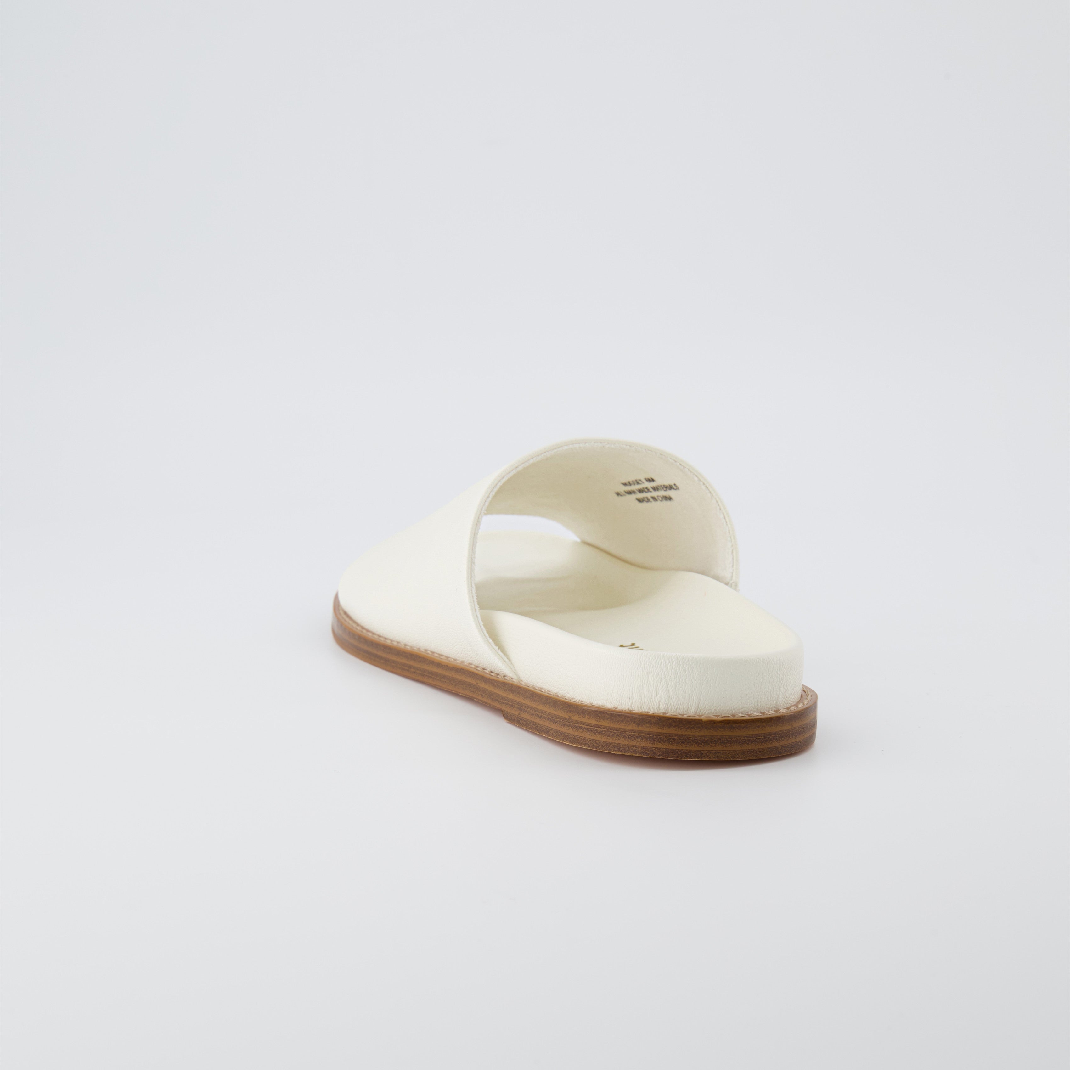 Nugget Footbed Slide Sandal Cream