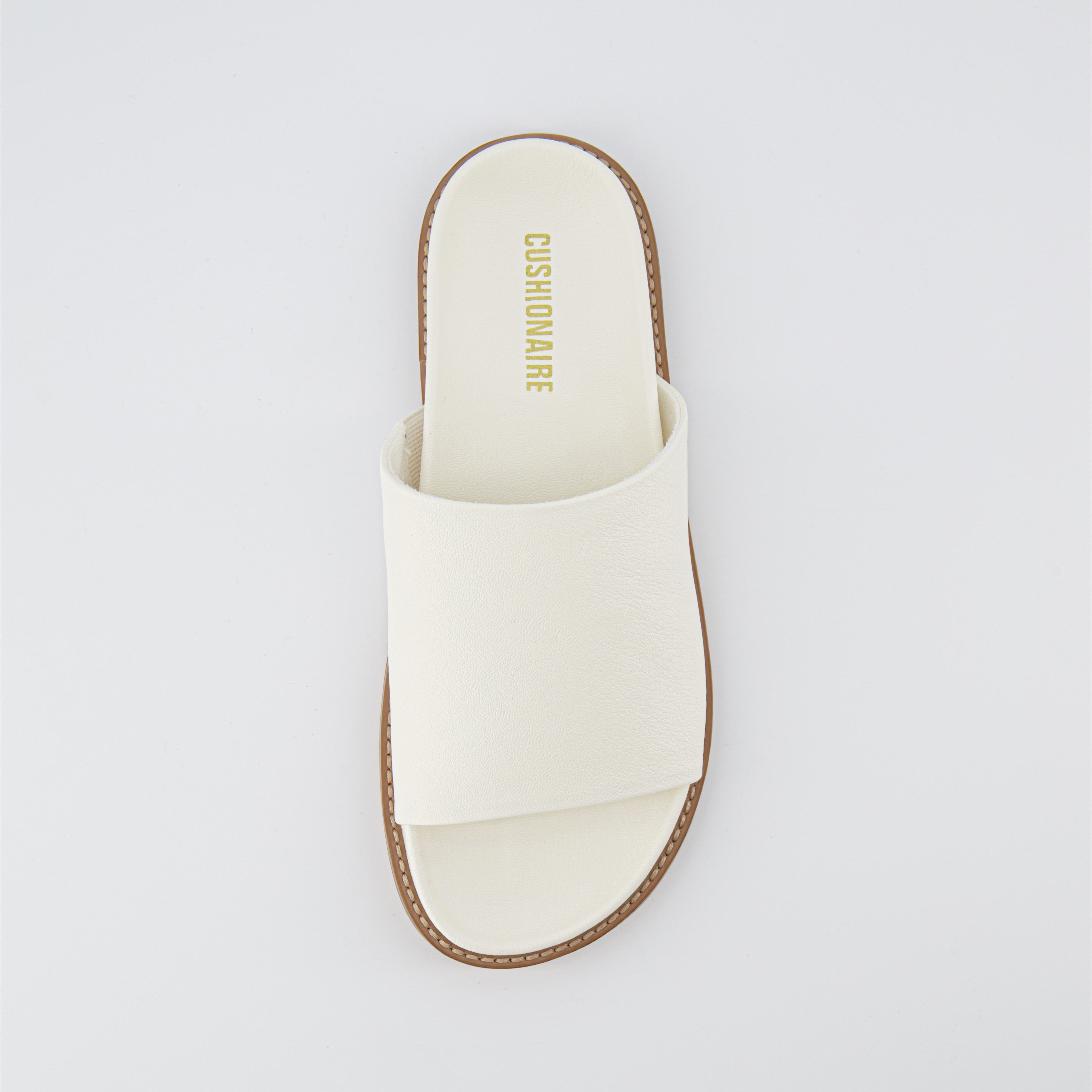 Nugget Footbed Slide Sandal Cream