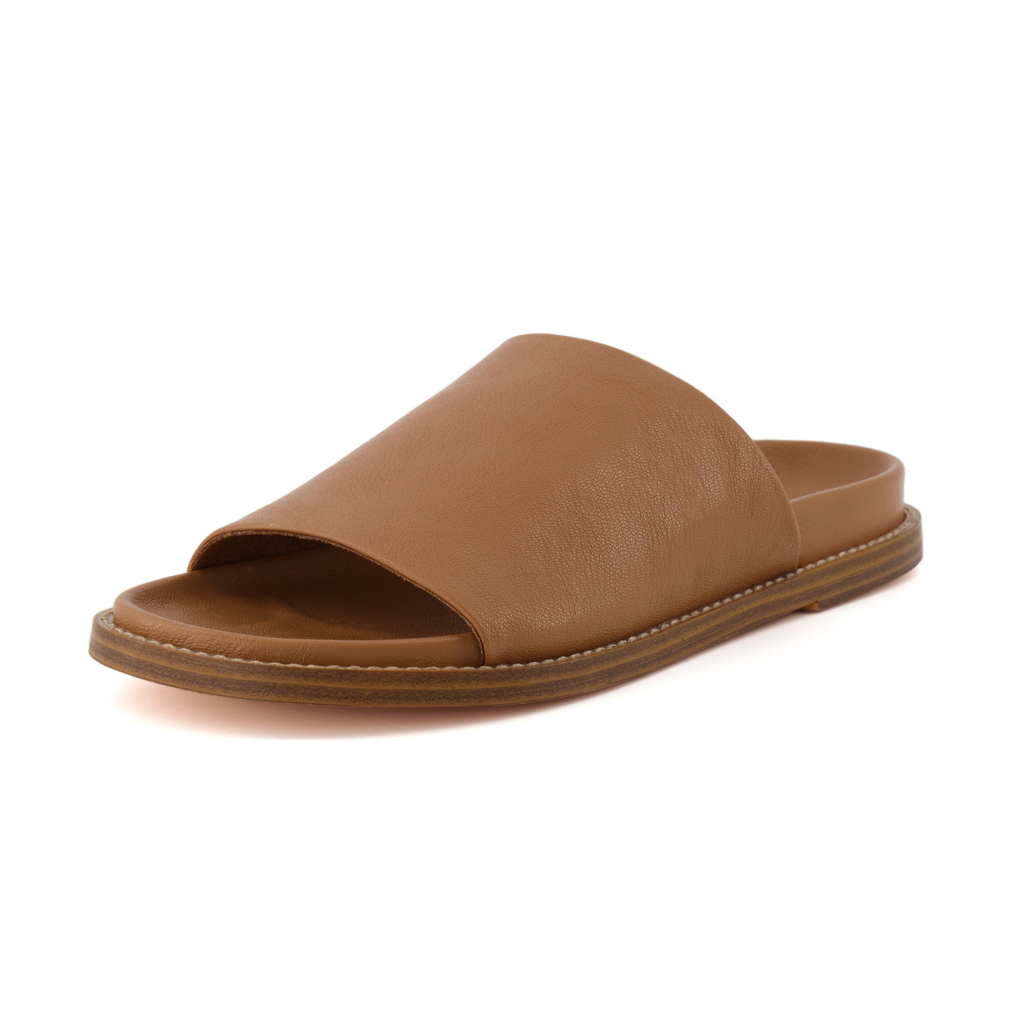 Nugget Footbed Slide Sandal Tan