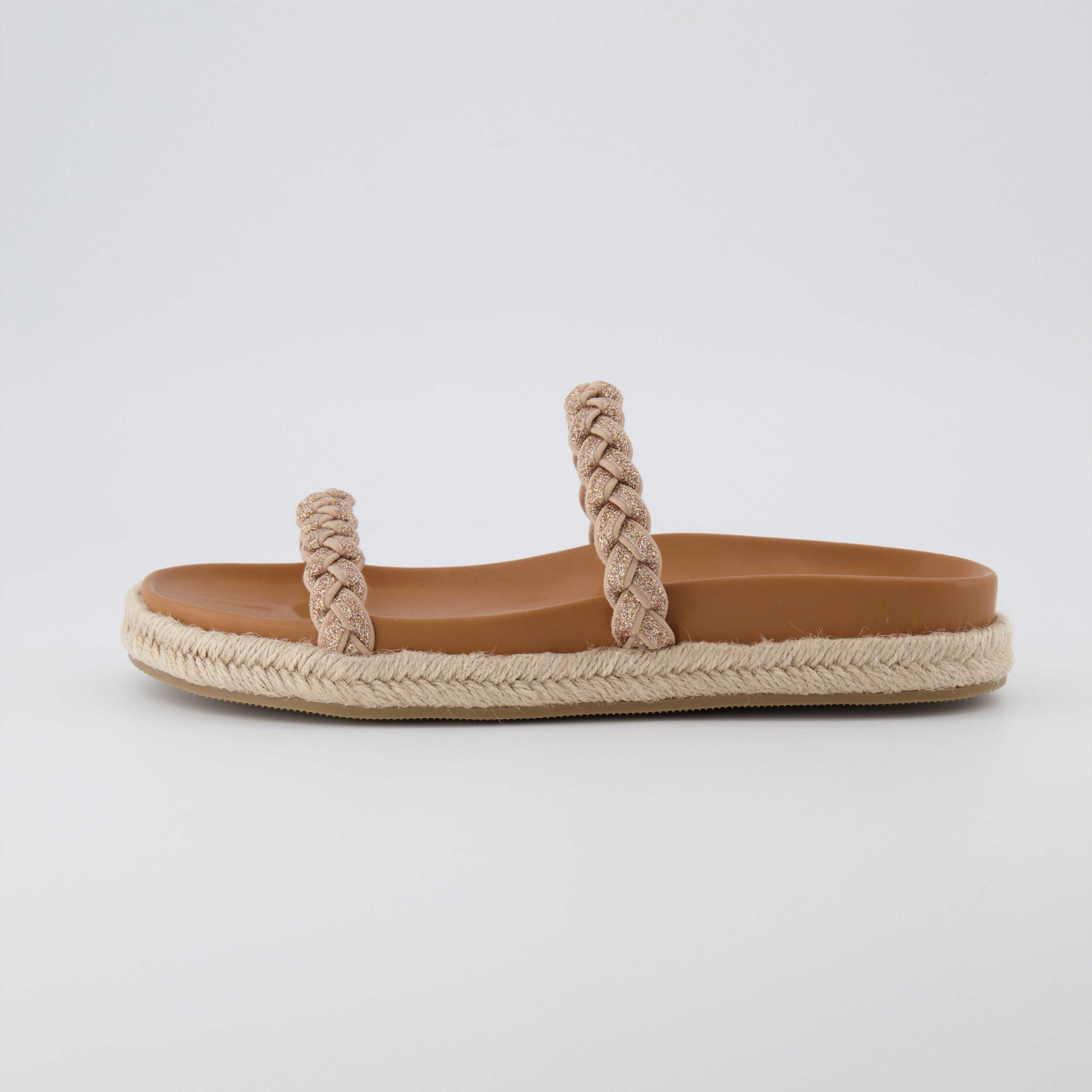 Nutmeg Espadrille Footbed Sandal Tan