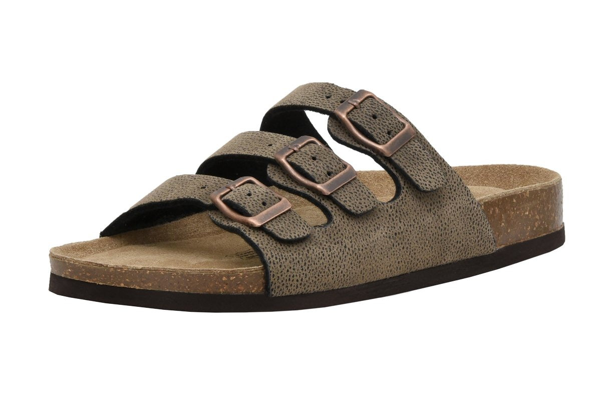 Lela Cork Footbed Sandal Brown Rugged