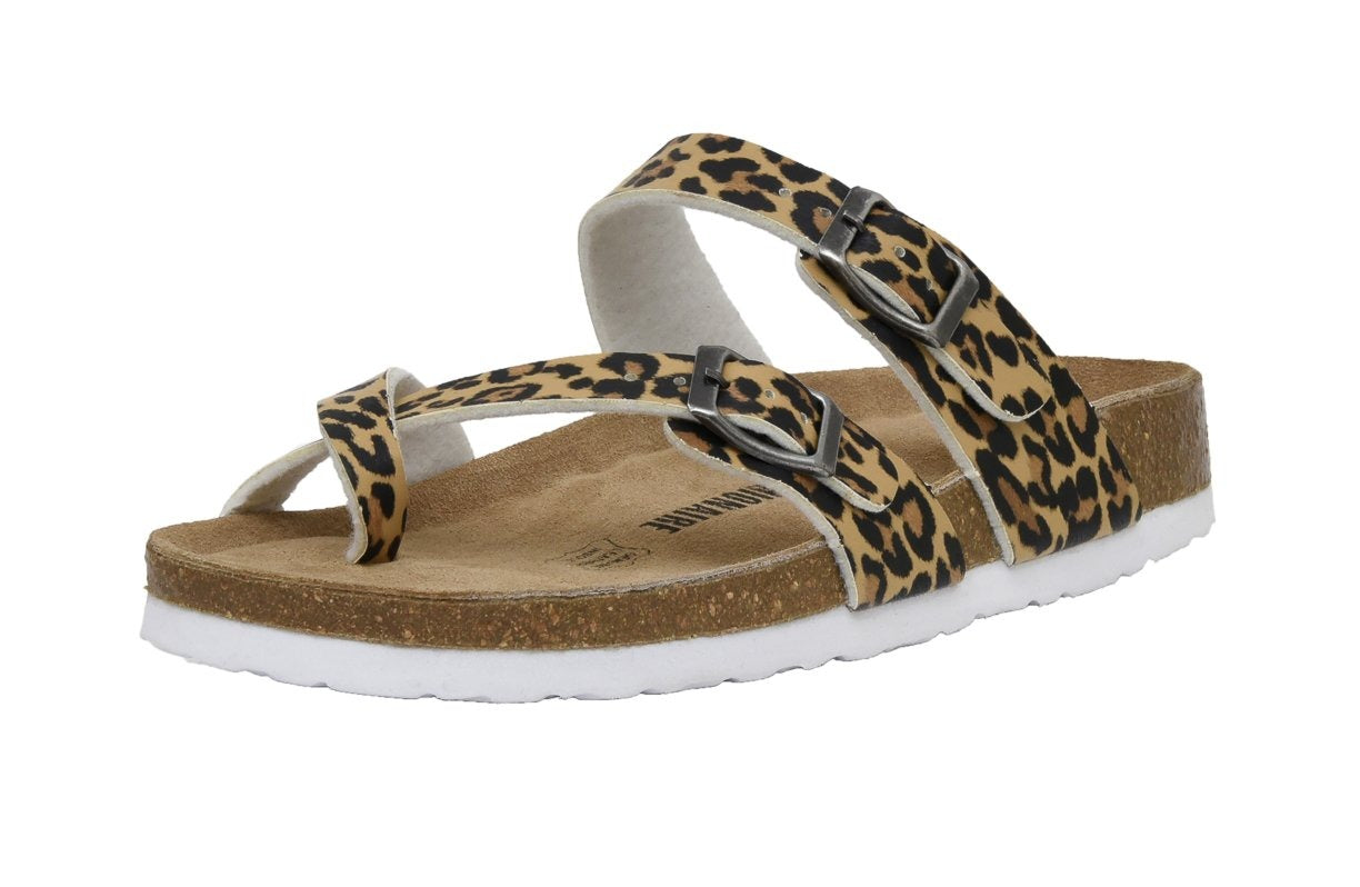 Luna Cork Footbed Sandal Leopard
