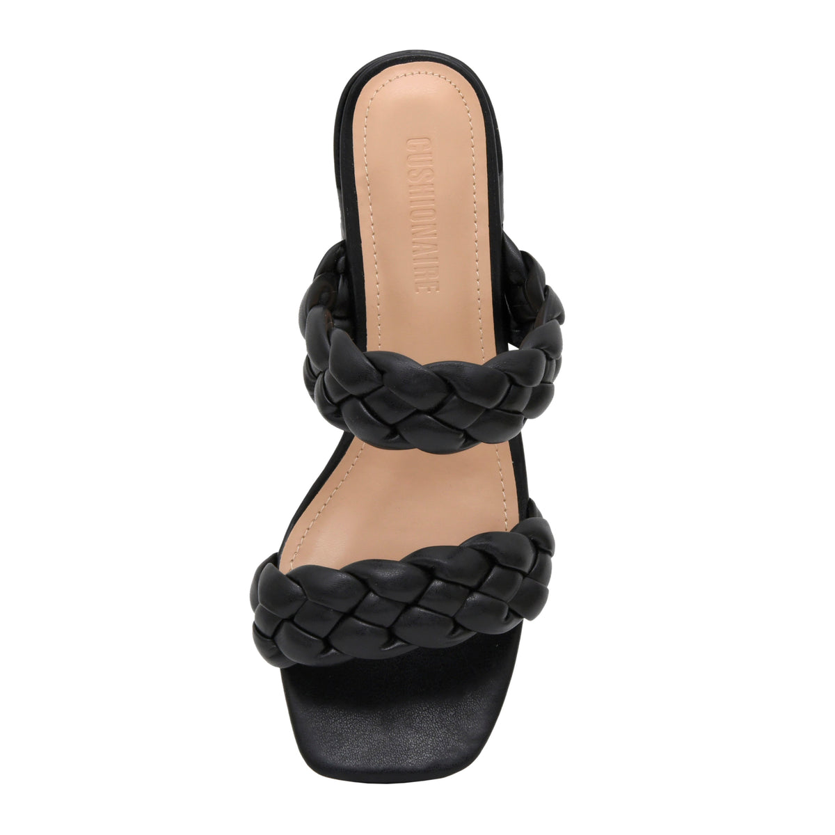 Onyx Braided Heel Sandal Black