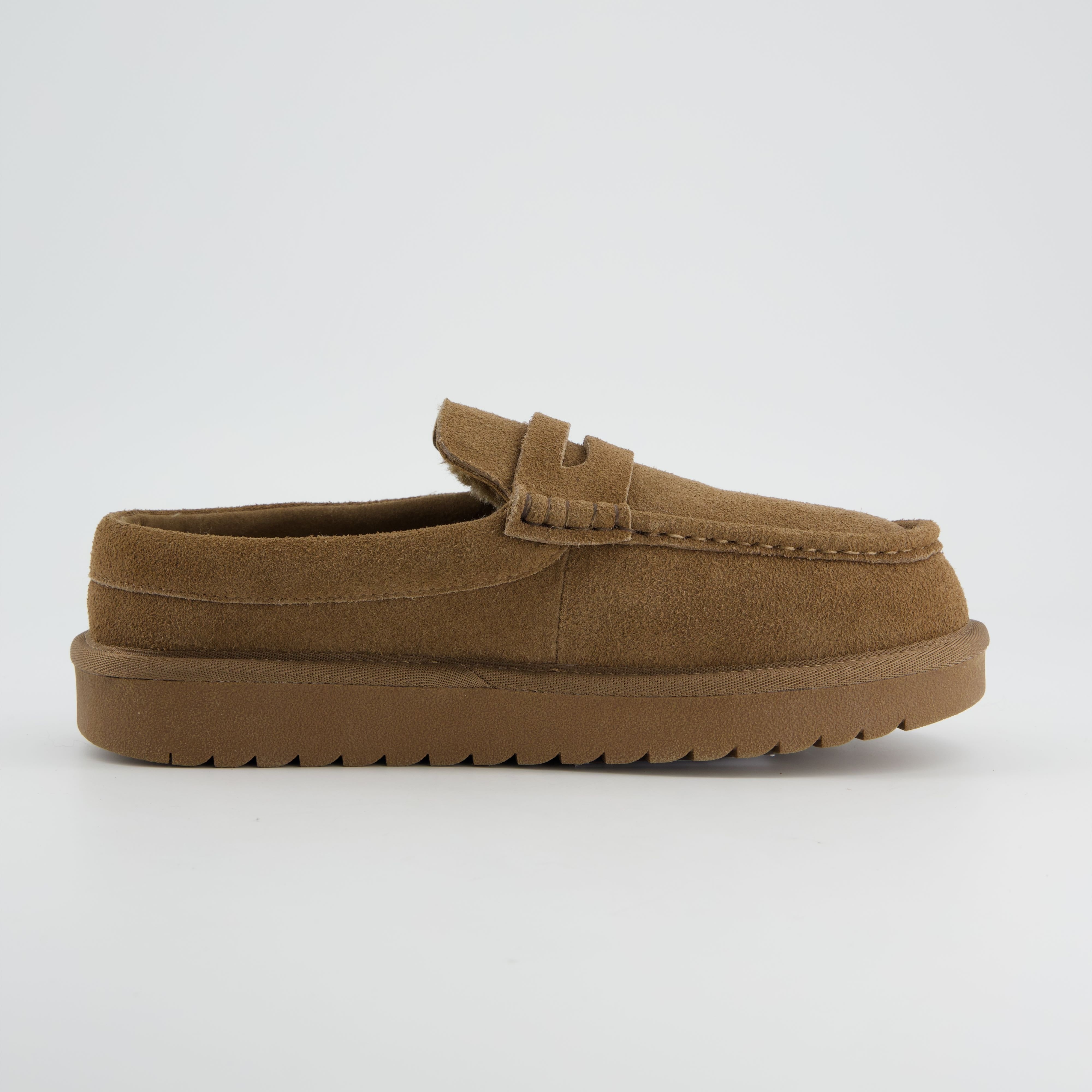 Ollie Suede Slippers Brown