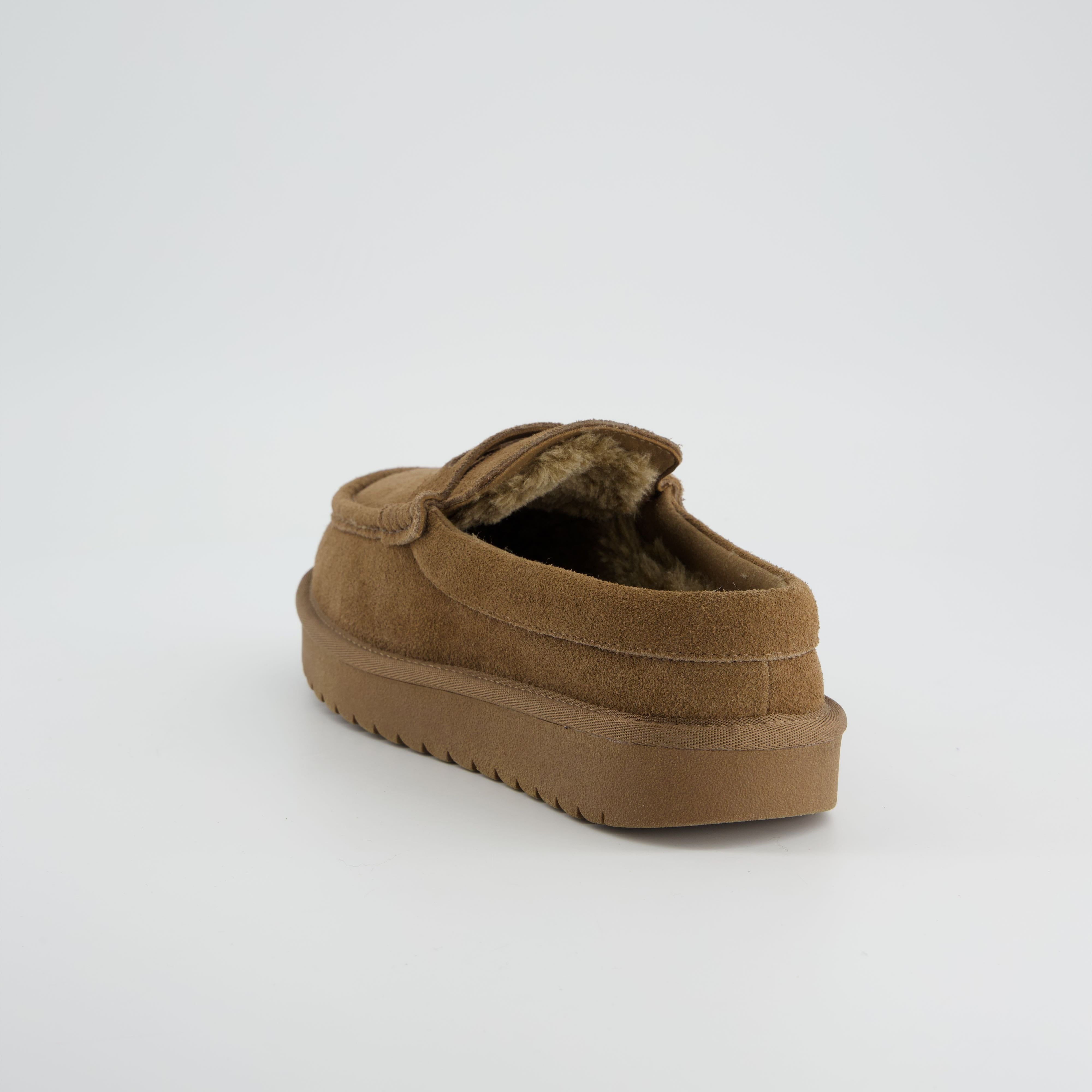 Ollie Suede Slippers Brown