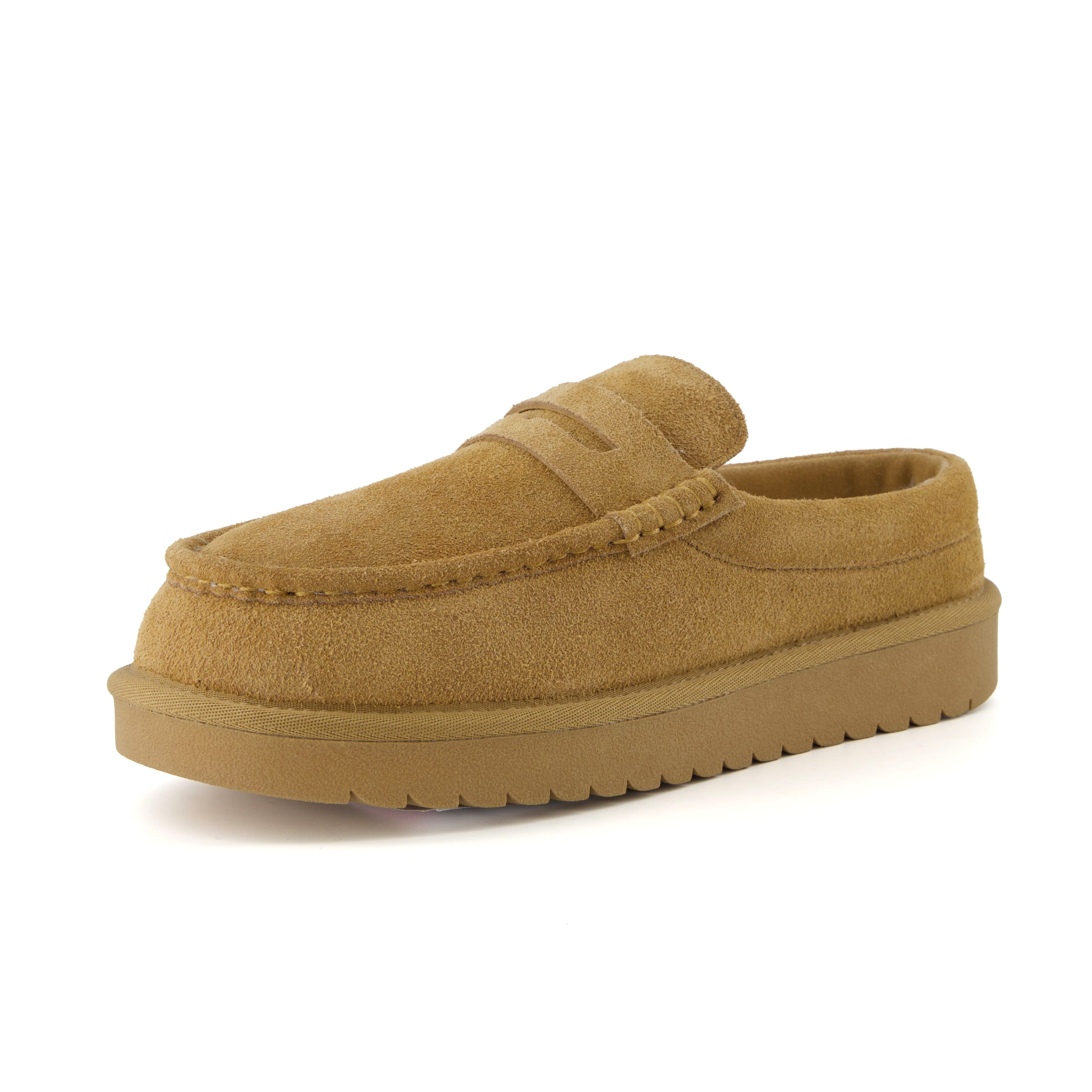 Ollie Suede Slippers Chestnut