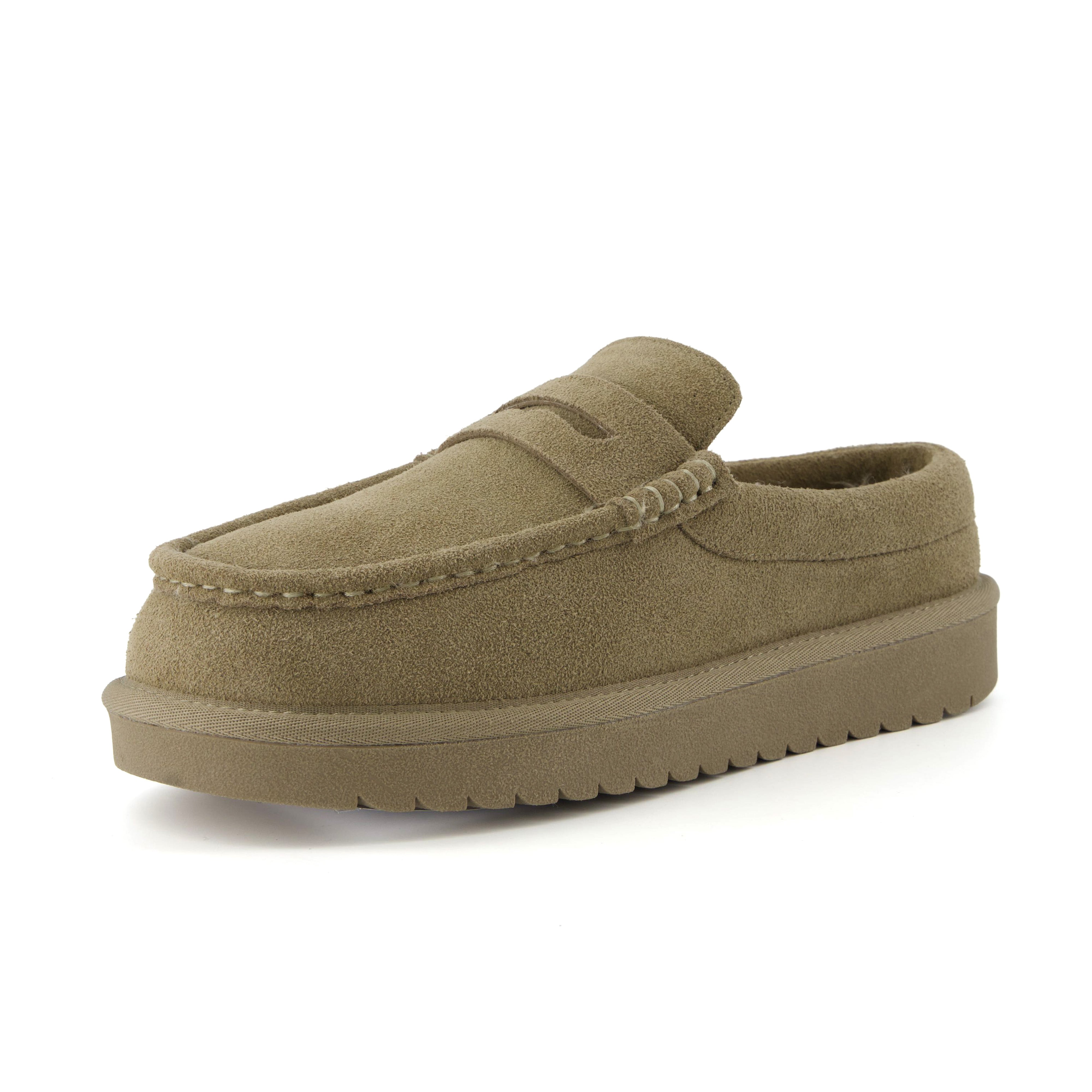 Ollie Suede Slippers Moss