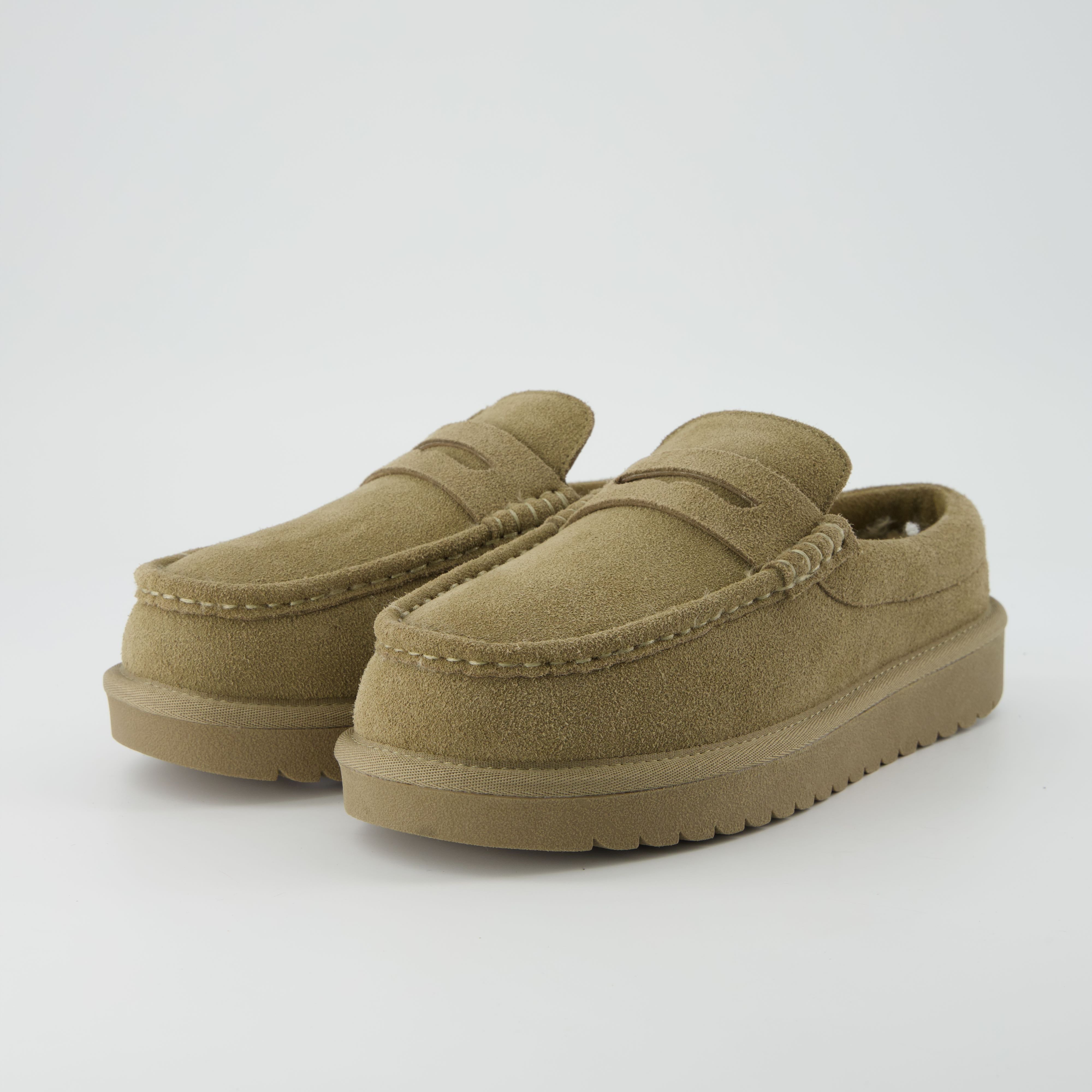 Ollie Suede Slippers Moss